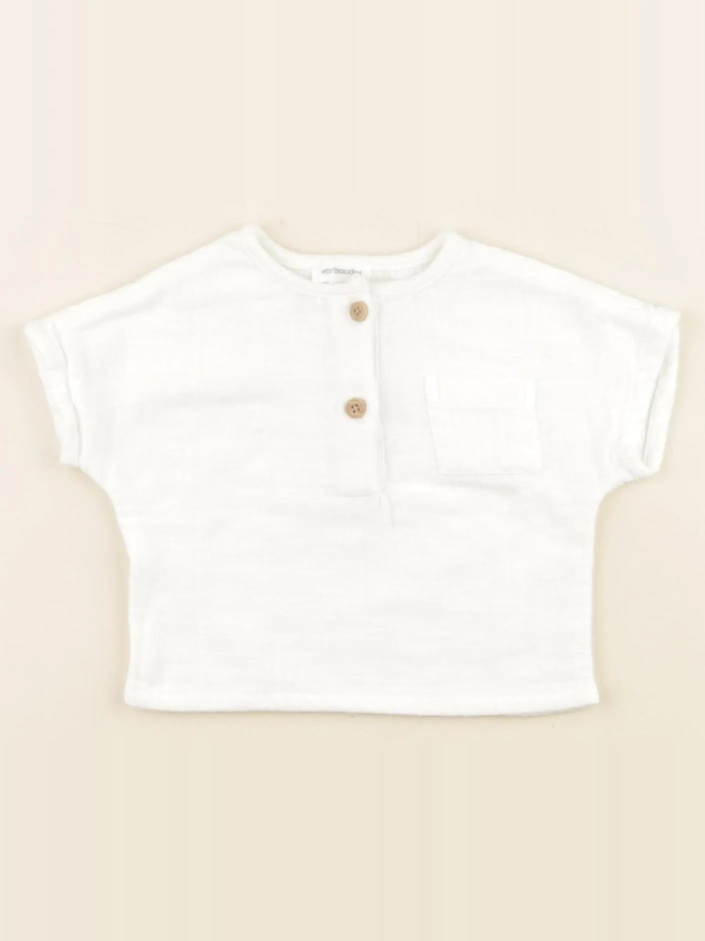 Vertbaudet - tee-shirt blanc - 1 mois