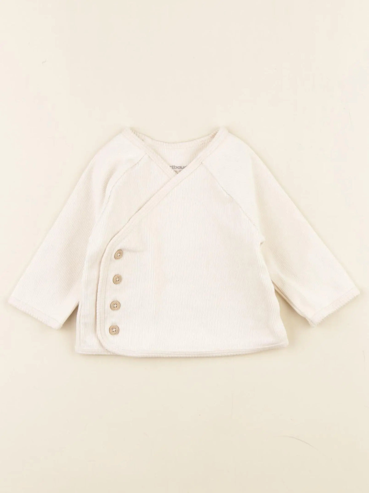 Vertbaudet - gilet beige - 3 mois