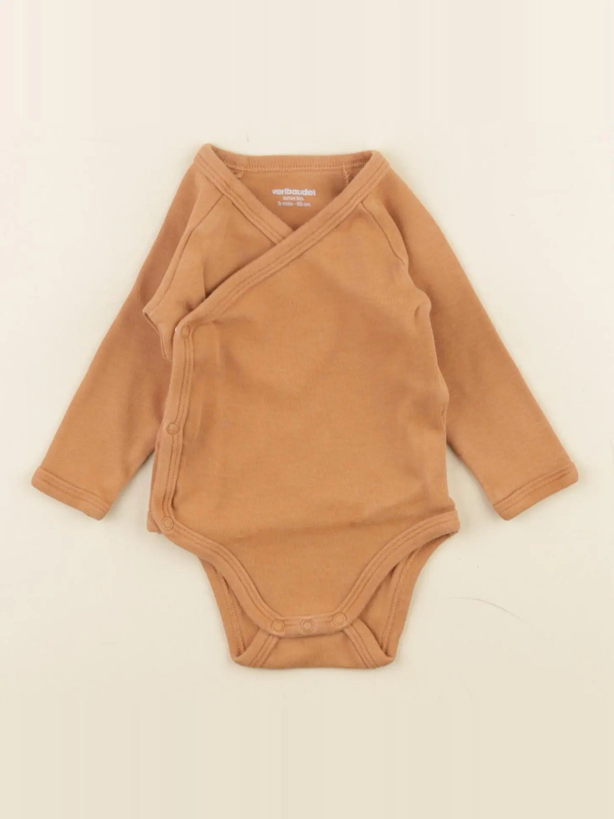 Vertbaudet - body marron - 3 mois