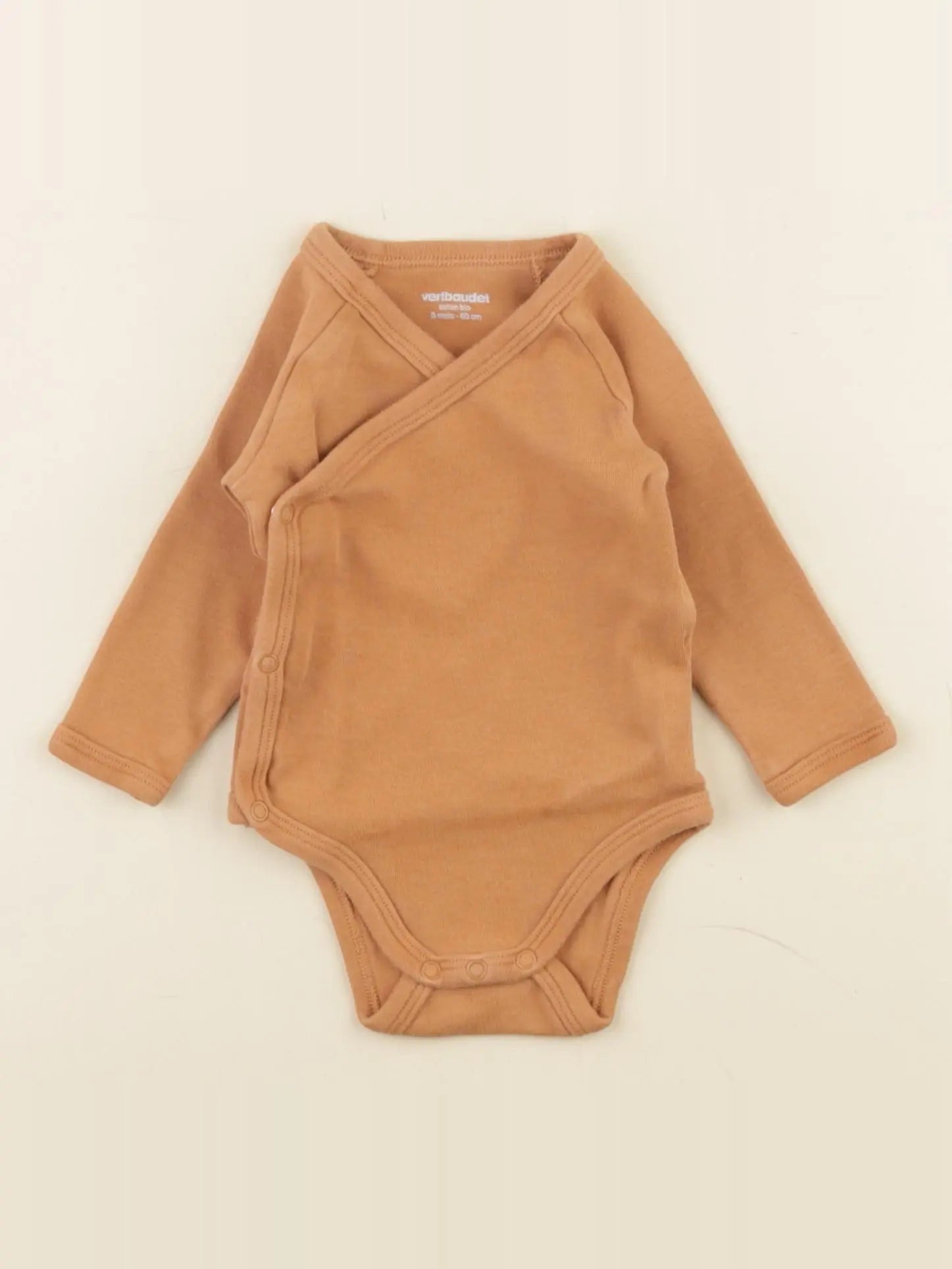 Vertbaudet - body marron - 3 mois