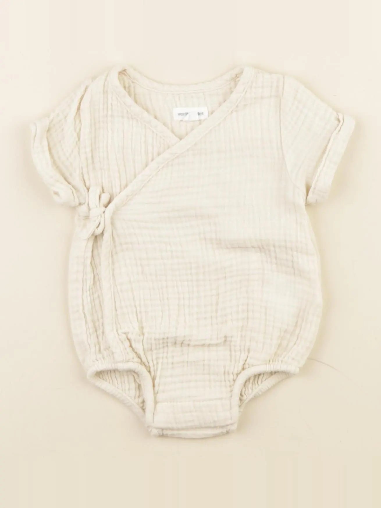 Vertbaudet - combinaison beige - 1 mois