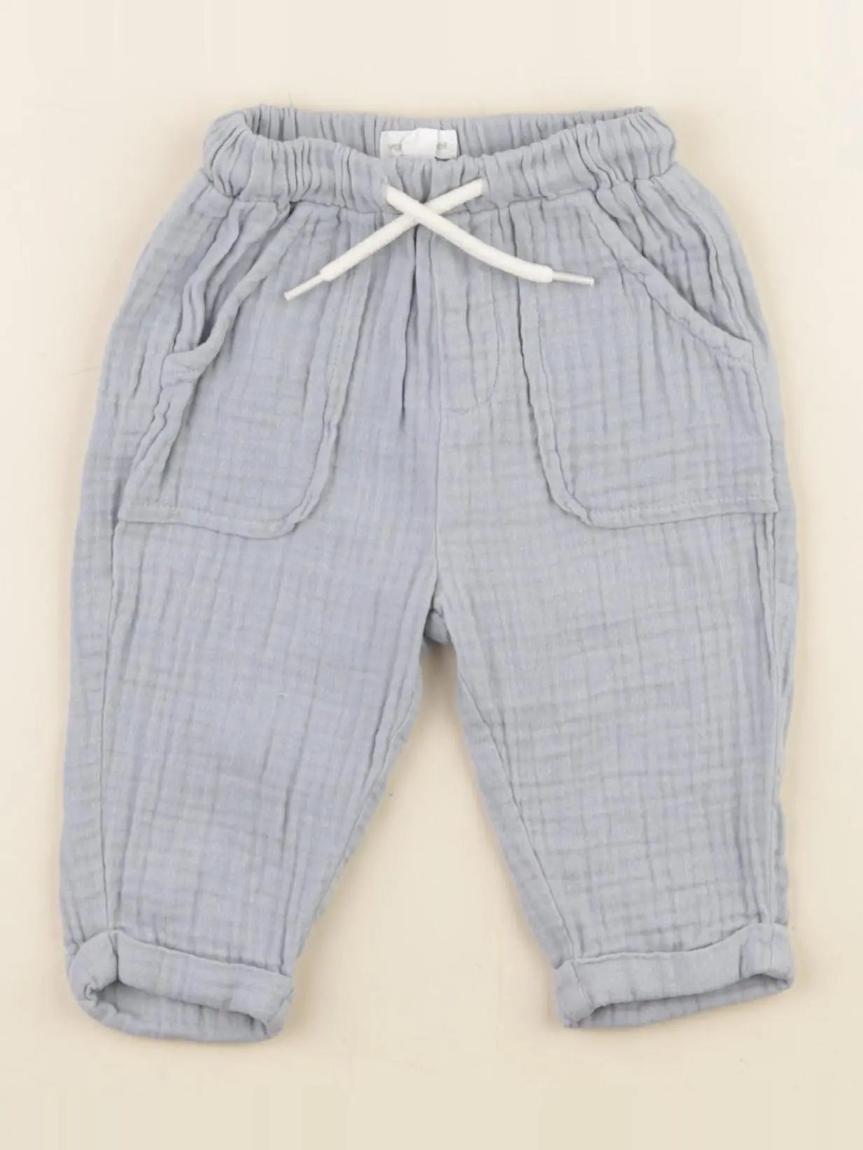 Vertbaudet - pantalon bleu - 3 mois