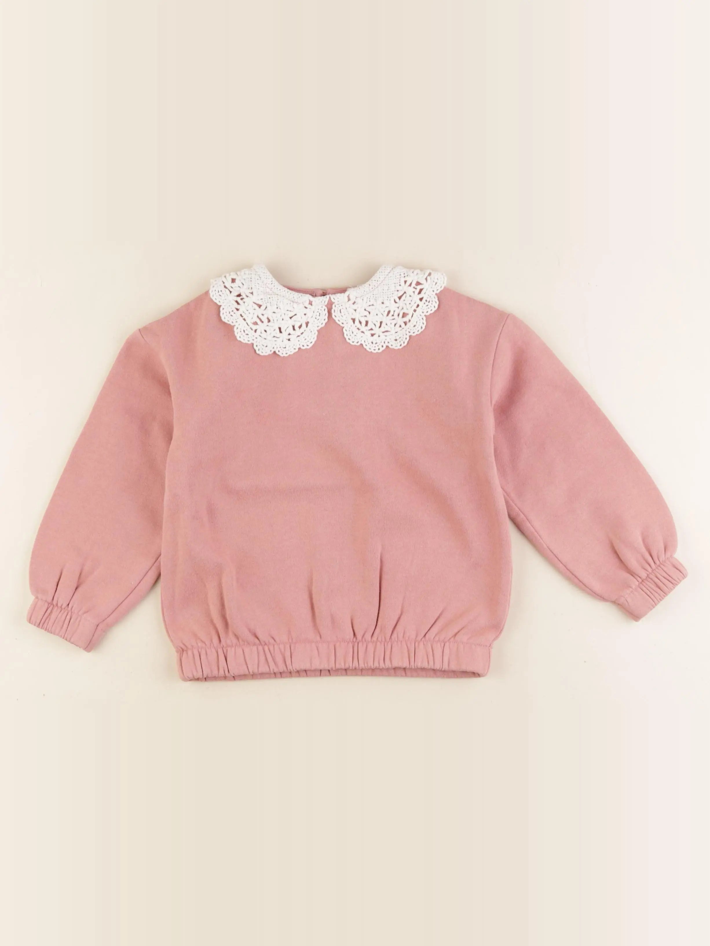 Vertbaudet - sweat rose - 4 ans