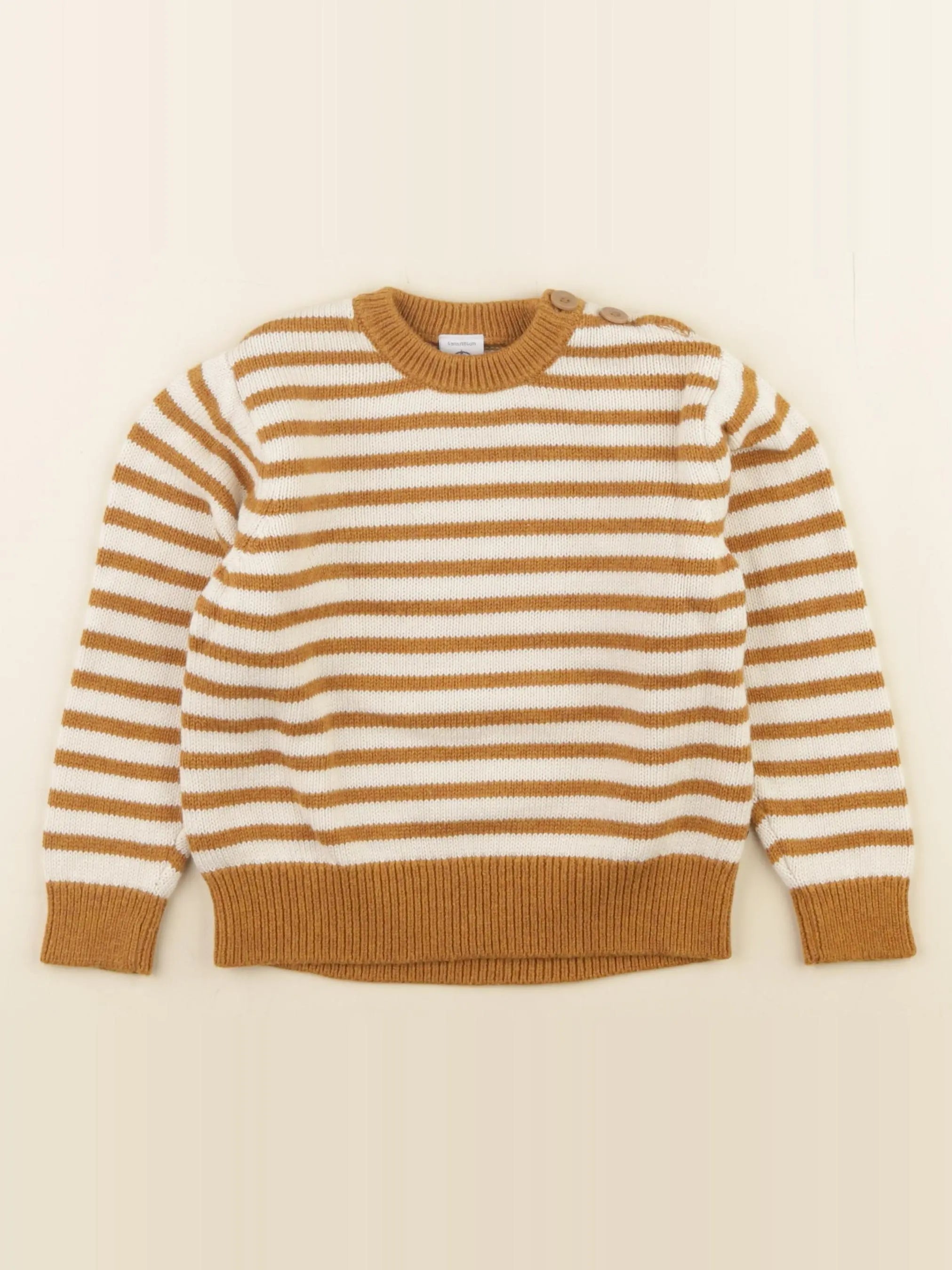 Petit Bateau - pull beige, jaune - 4 ans