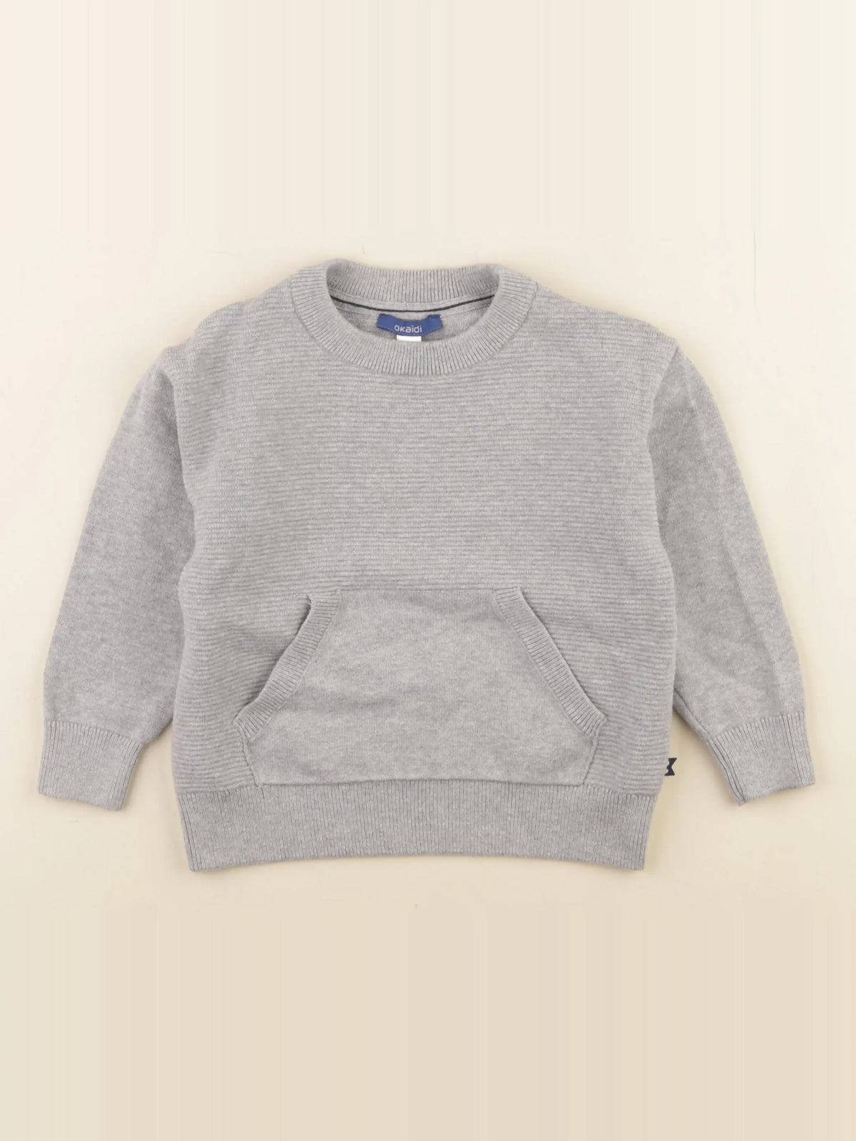 Okaidi - pull gris - 3 ans