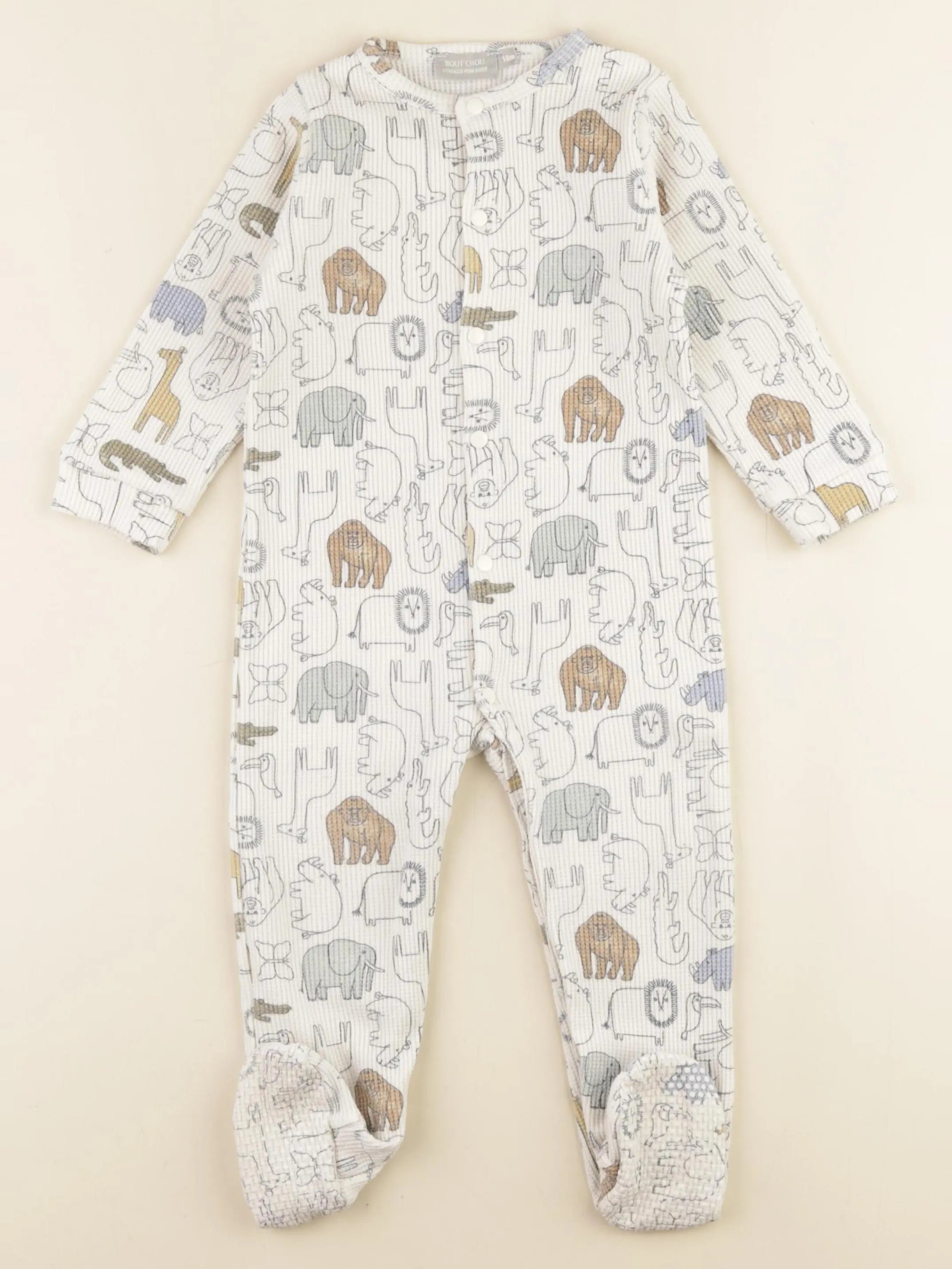 Boutchou - pyjama coton beige - 18 mois