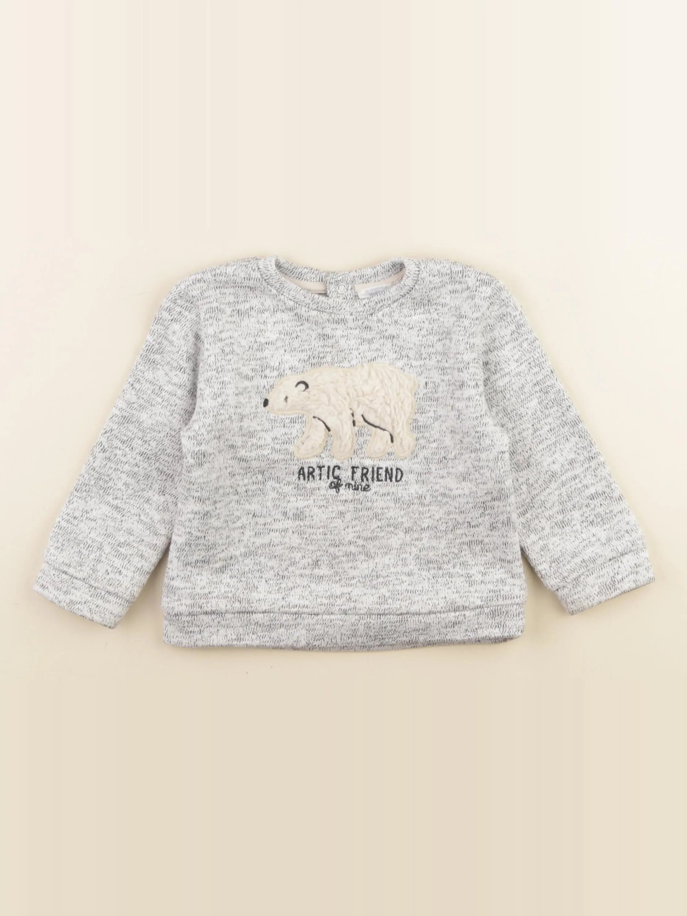 Boutchou - sweat gris - 18 mois