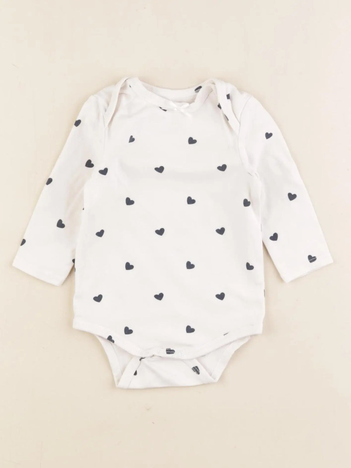 Tape à l'oeil - body blanc, bleu - 3 mois