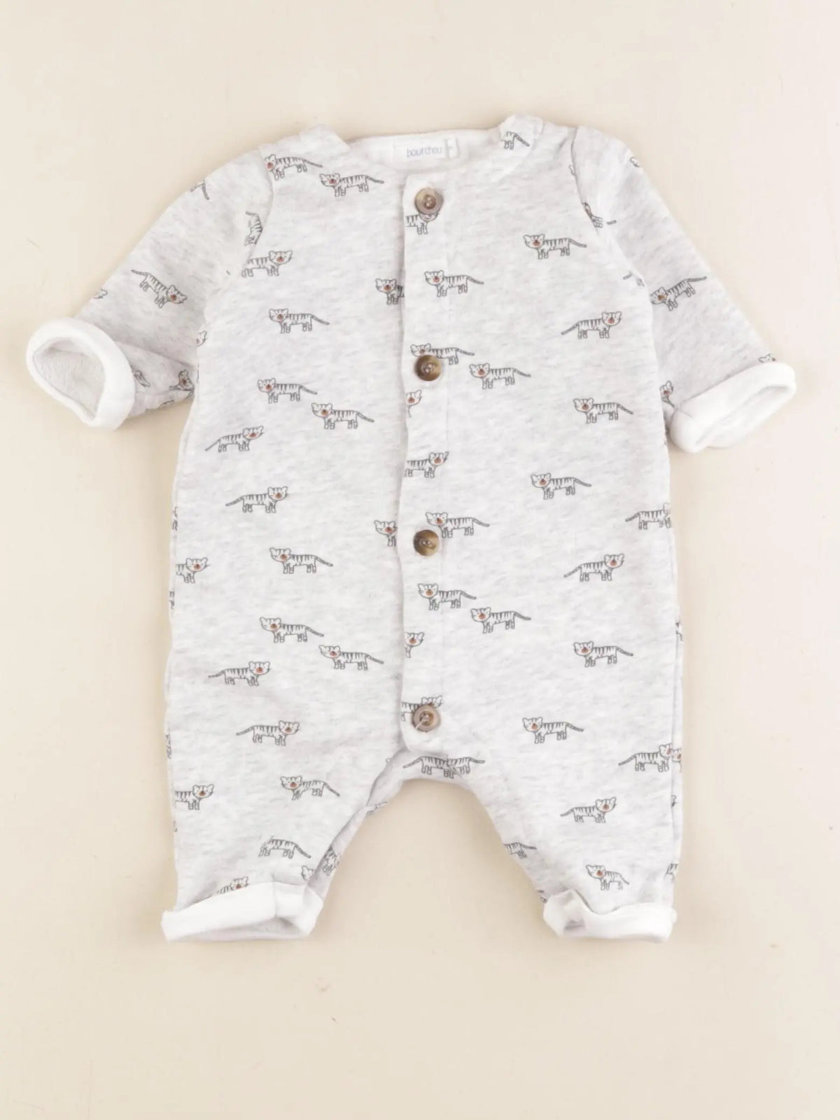 Boutchou - combinaison gris - 1 mois