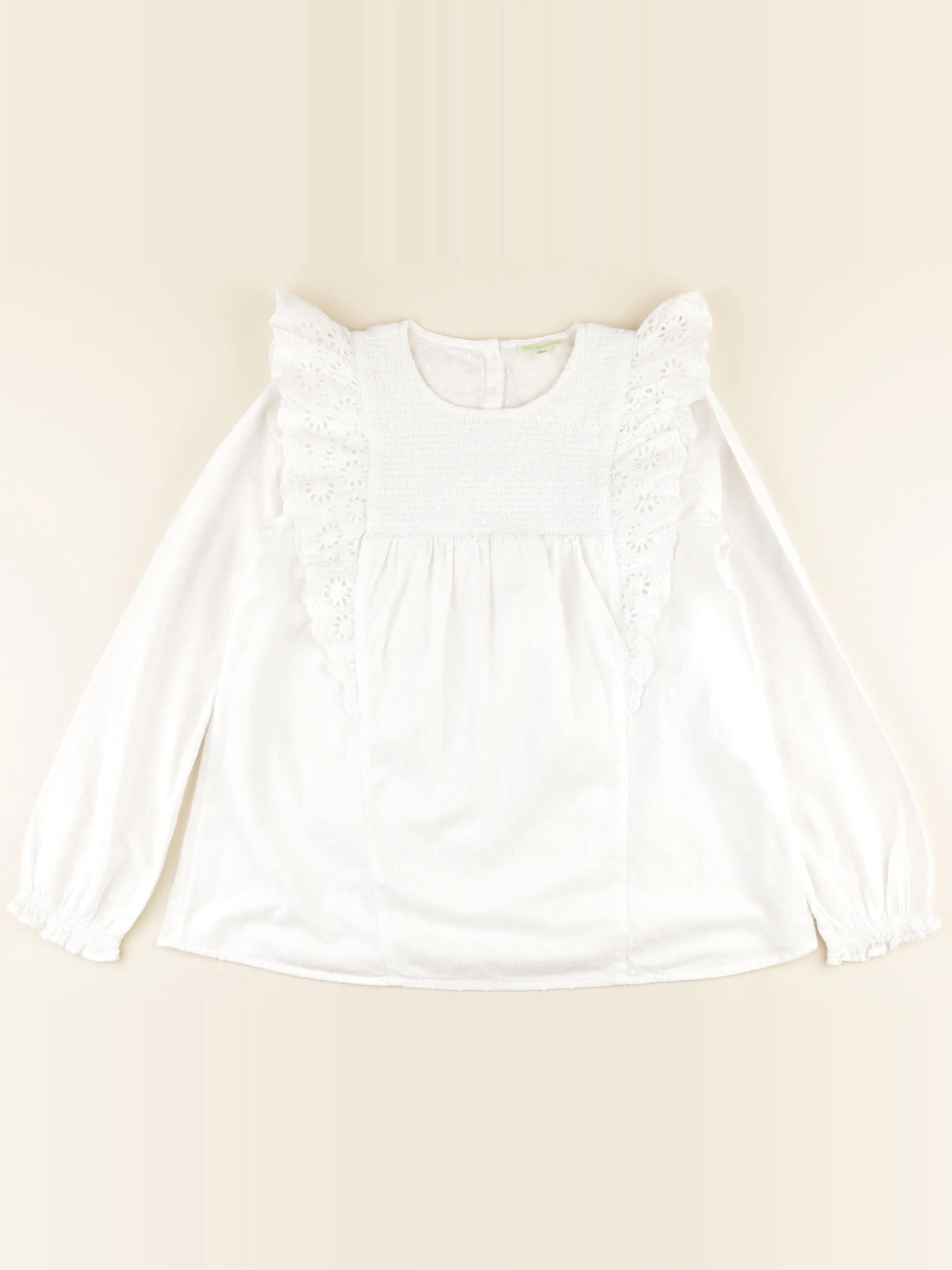 Vertbaudet - blouse blanc - 12 ans