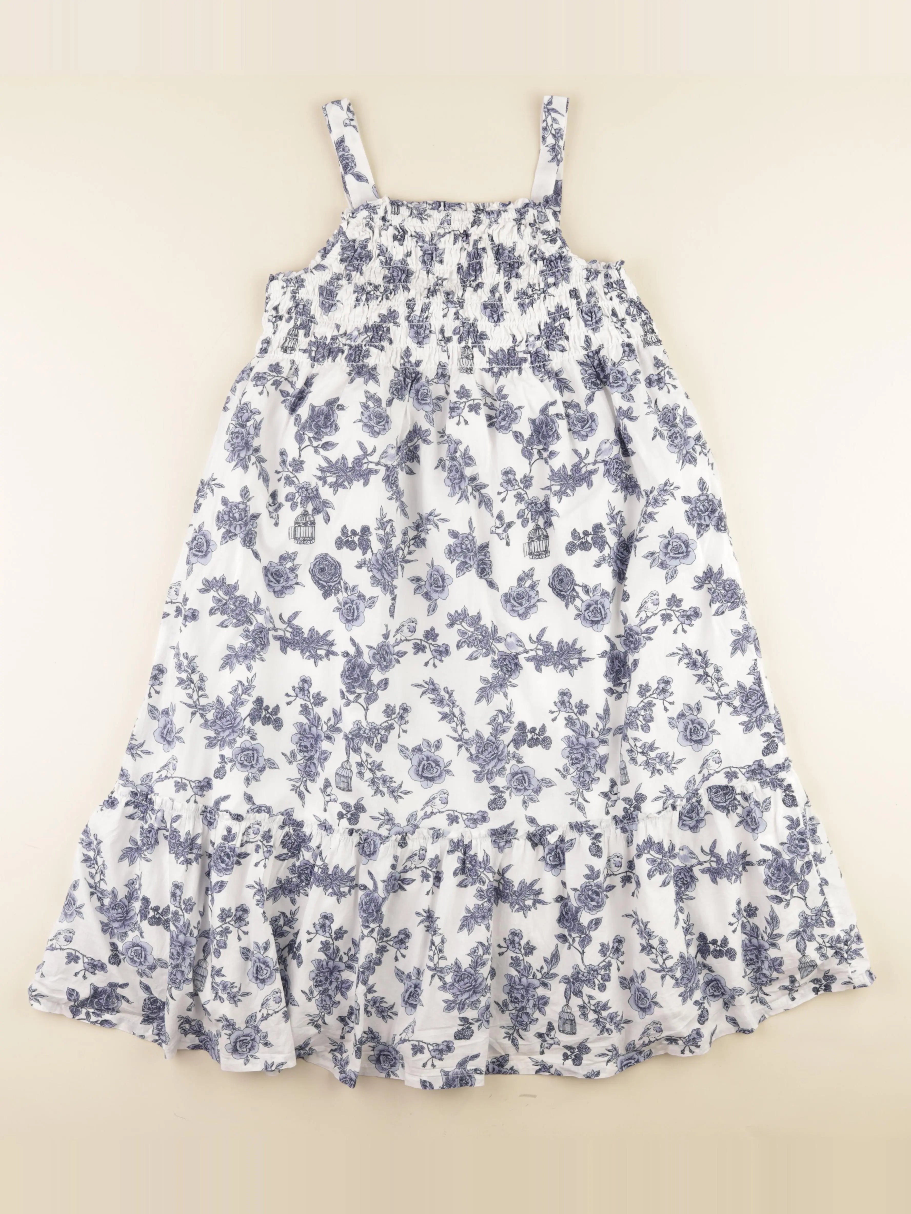 Vertbaudet - robe blanc, bleu - 12 ans