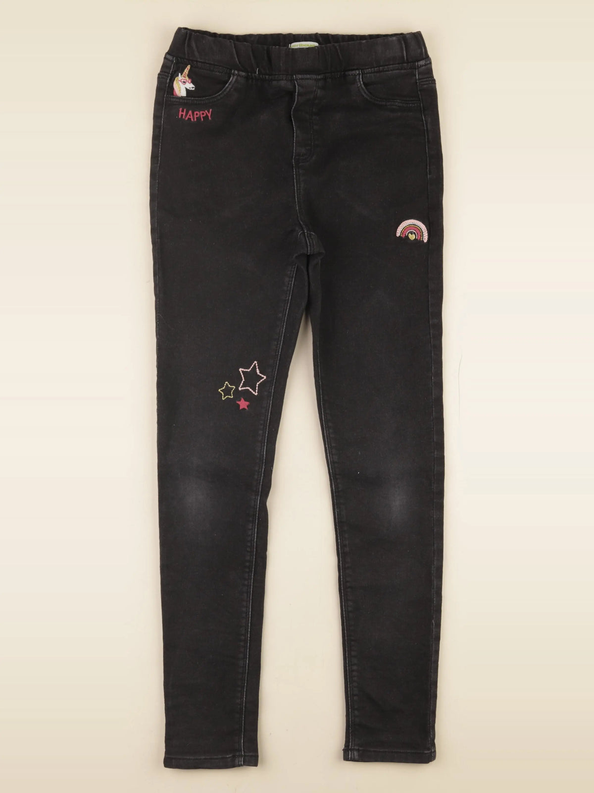 Vertbaudet - jegging noir - 12 ans