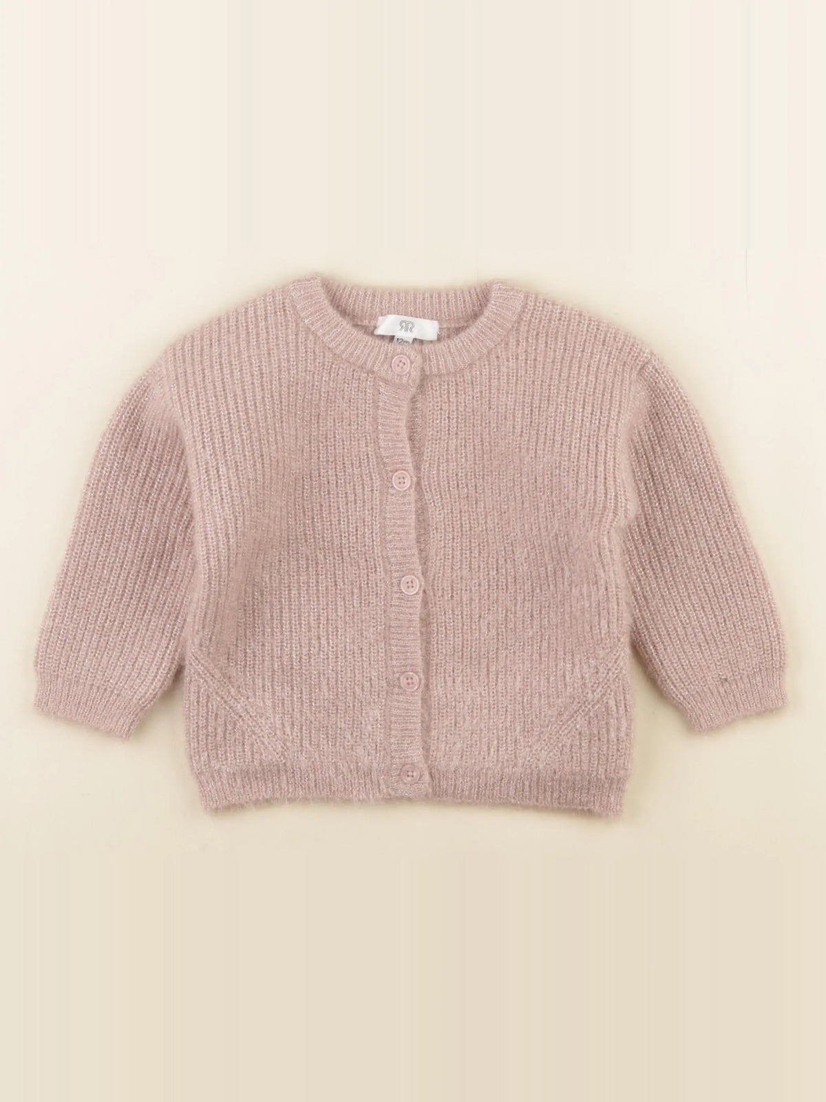 La Redoute - gilet rose - 12 mois