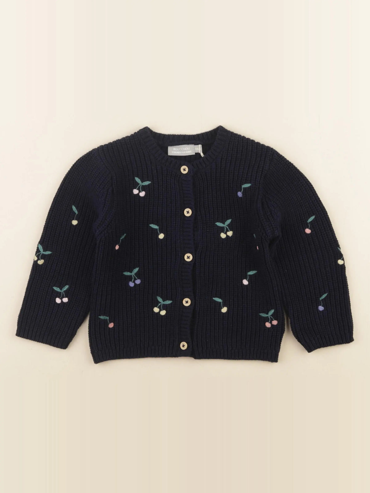 Boutchou - gilet bleu - 18 mois