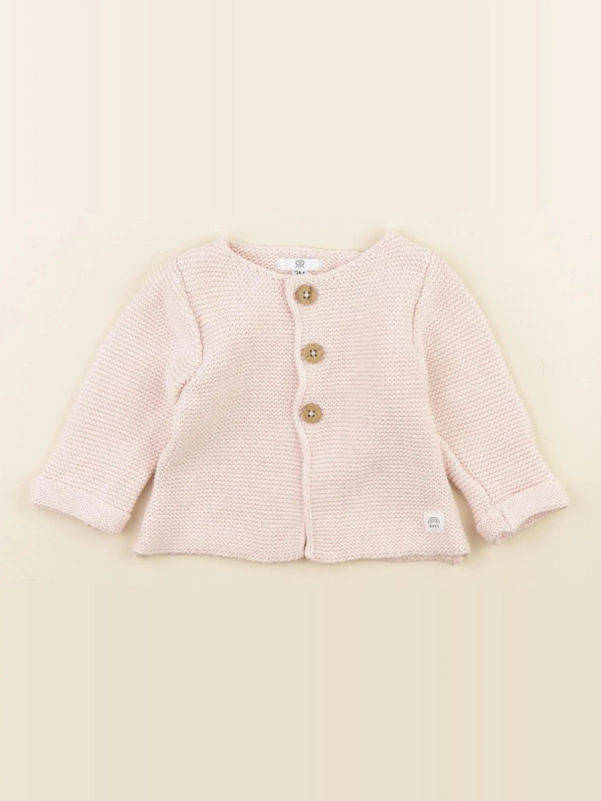 La Redoute - gilet rose - 3 mois