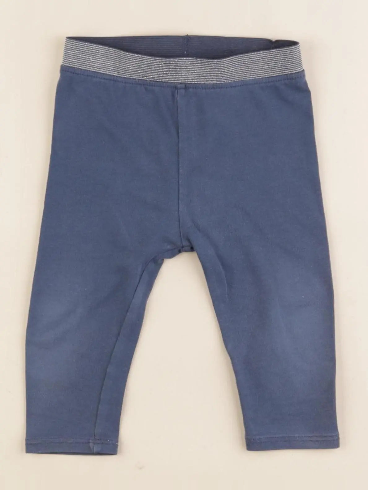 Vertbaudet - legging bleu - 9 mois