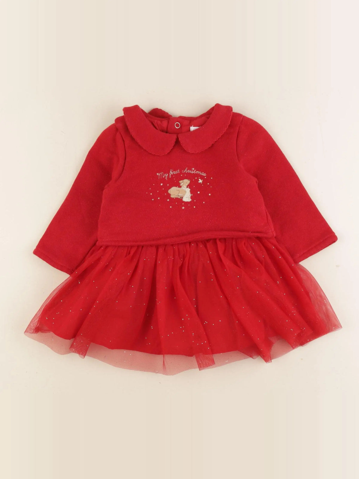 Vertbaudet - robe rouge - 6 mois