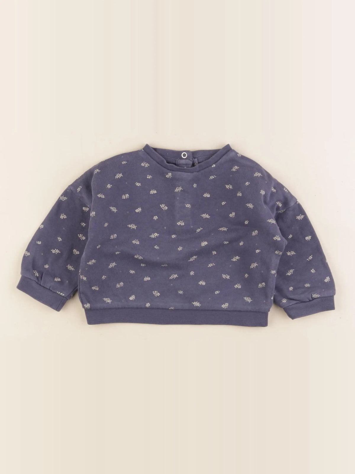 Vertbaudet - sweat bleu - 6 mois