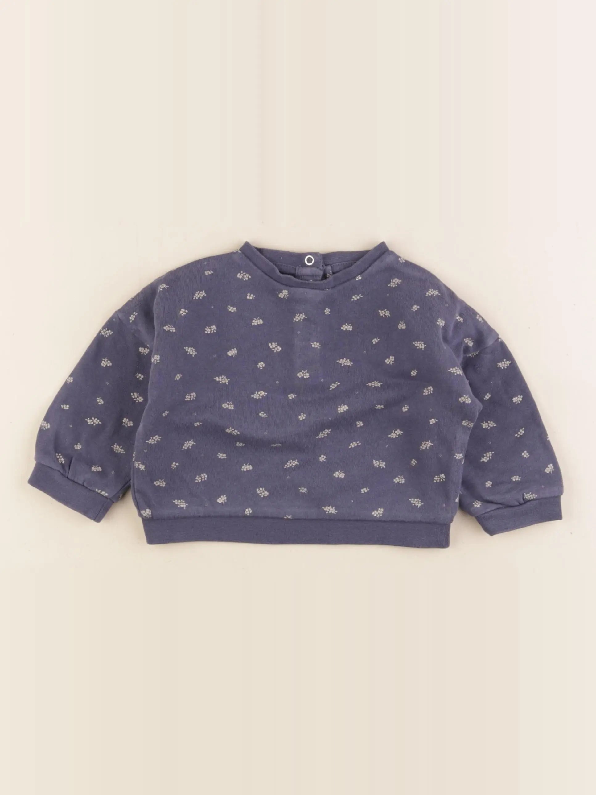 Vertbaudet - sweat bleu - 6 mois