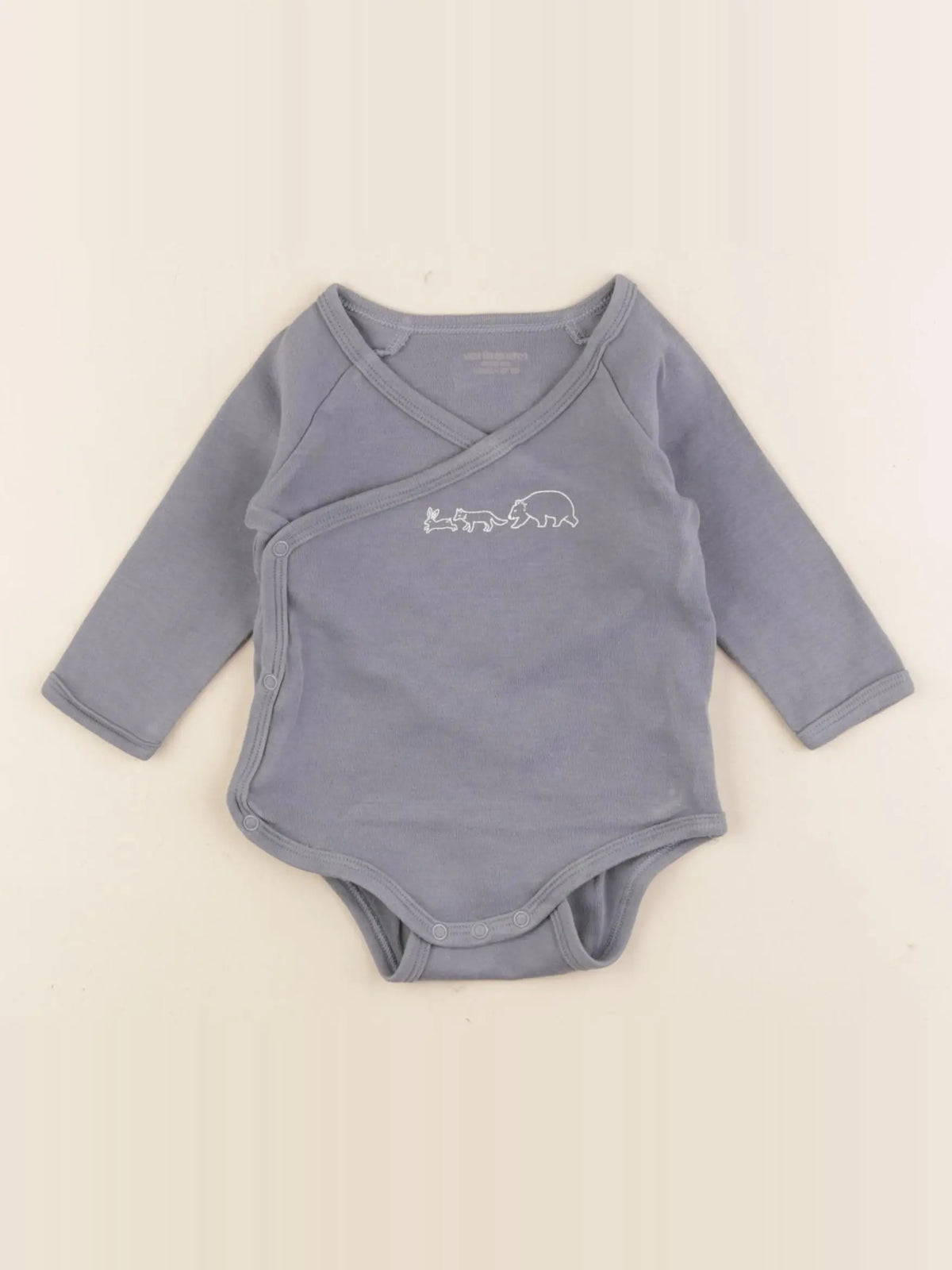 Vertbaudet - body bleu - 6 mois