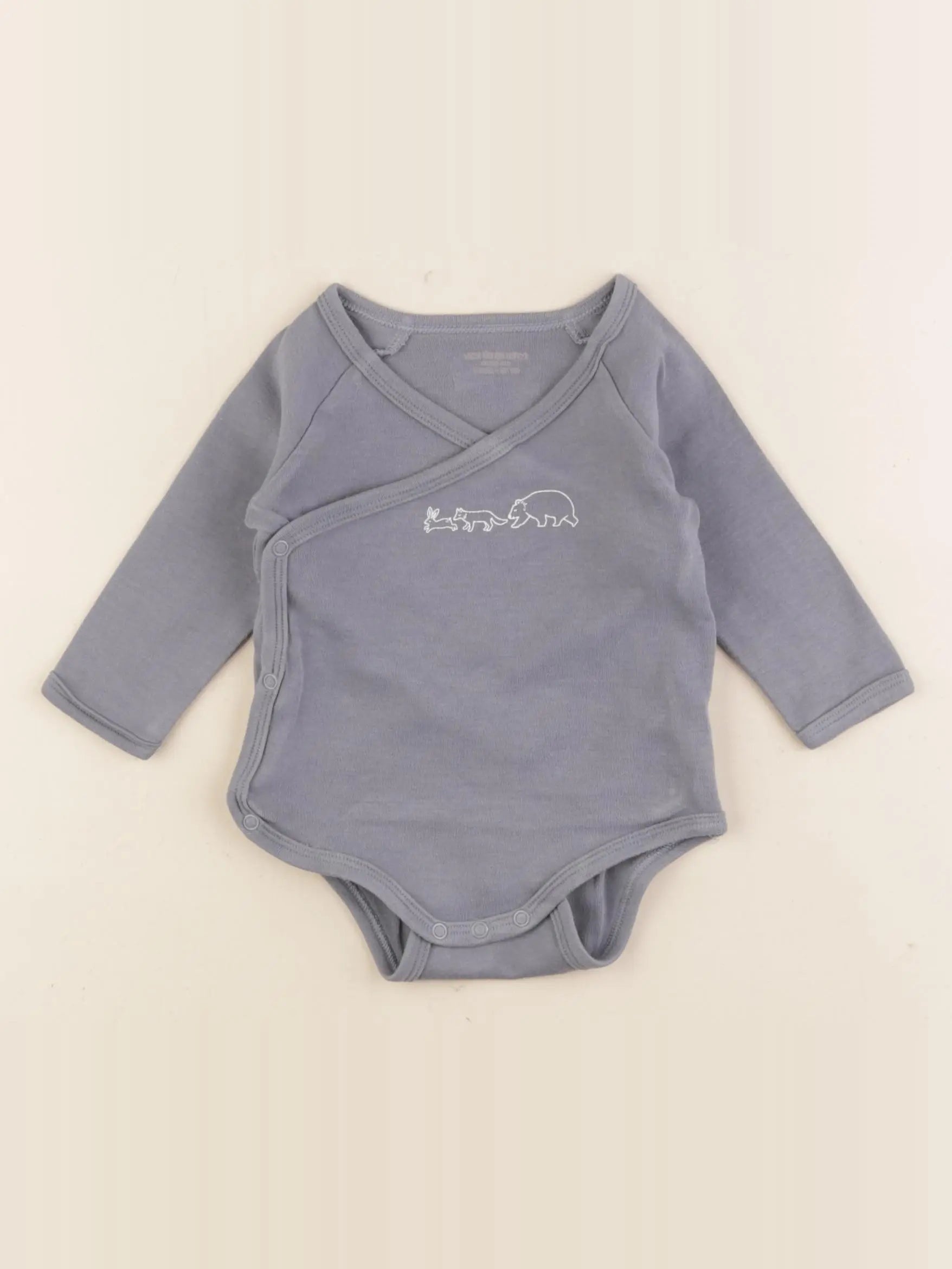 Vertbaudet - body bleu - 6 mois