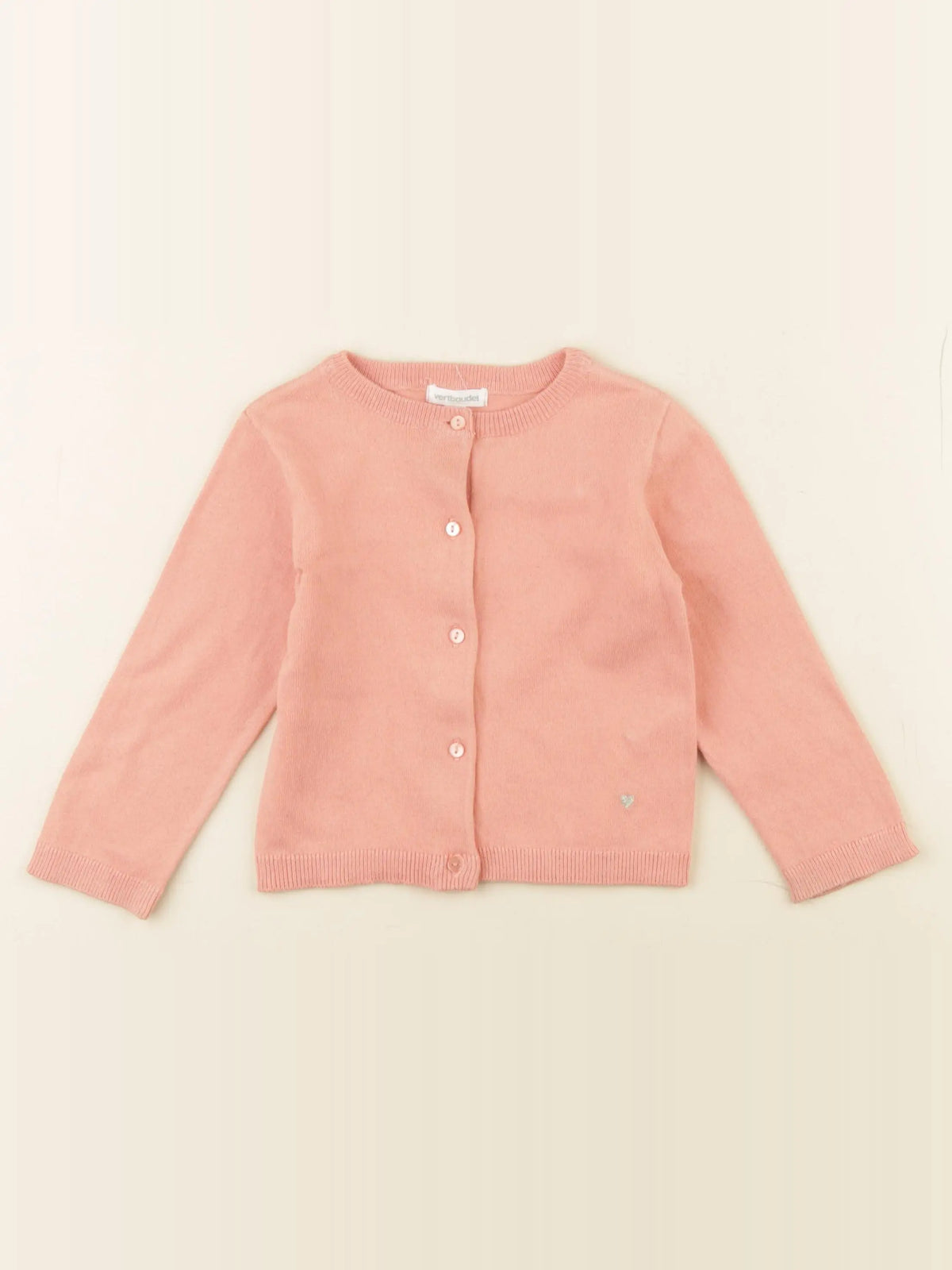 Vertbaudet - gilet rose - 2 ans