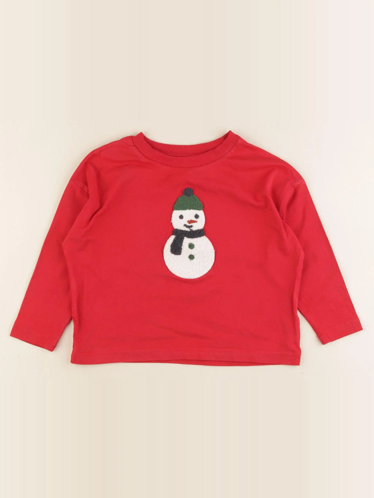 Monoprix - tee-shirt rouge - 3 ans