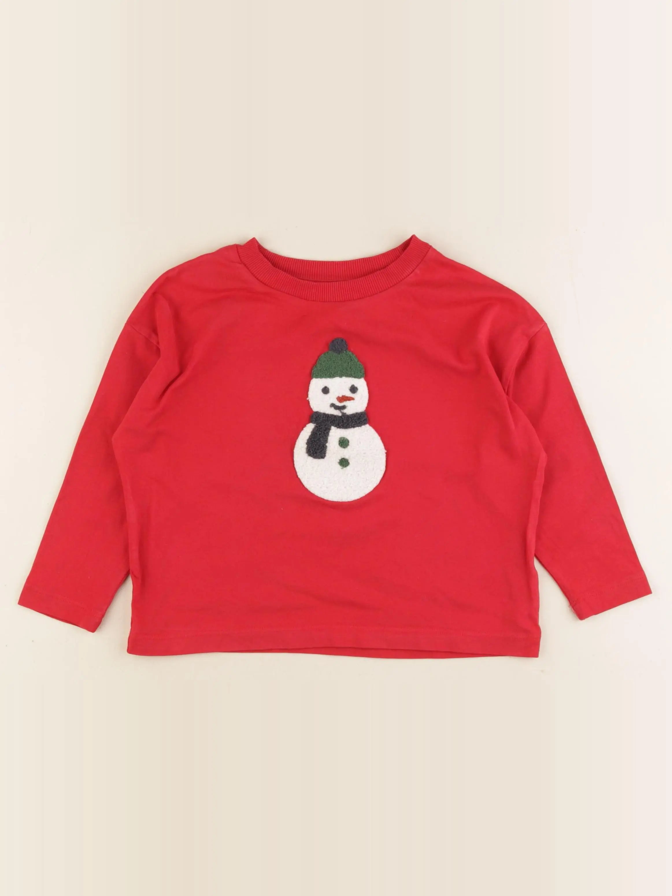 Monoprix - tee-shirt rouge - 3 ans