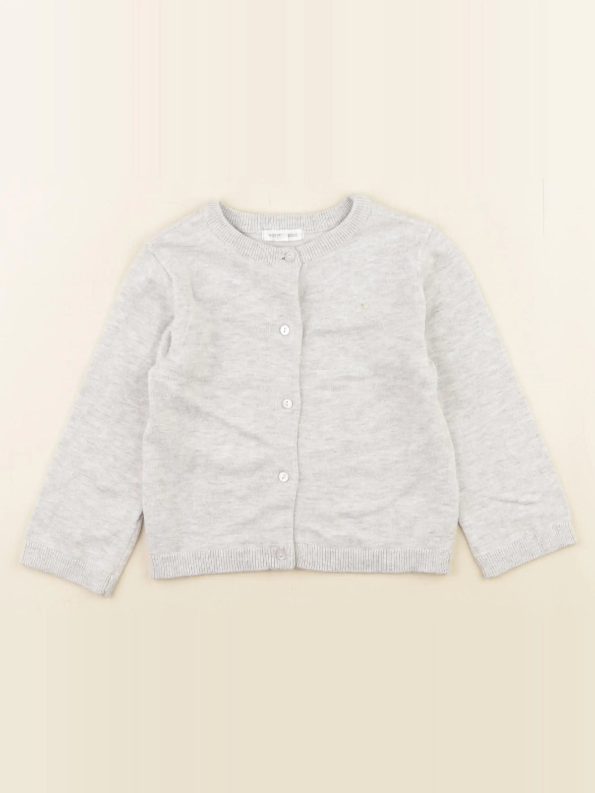 Vertbaudet - gilet gris - 2 ans