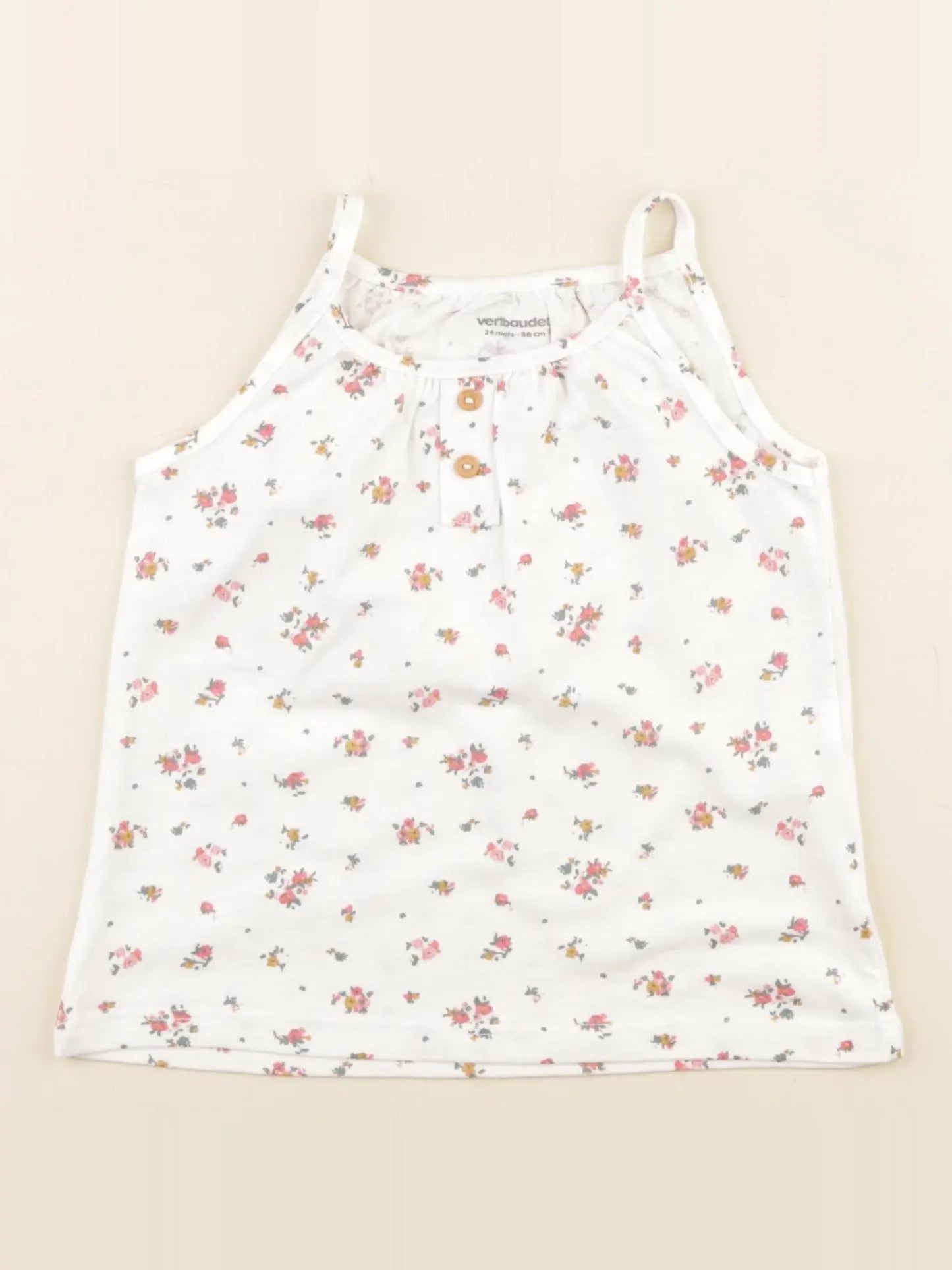 Vertbaudet - débardeur blanc - 24 mois