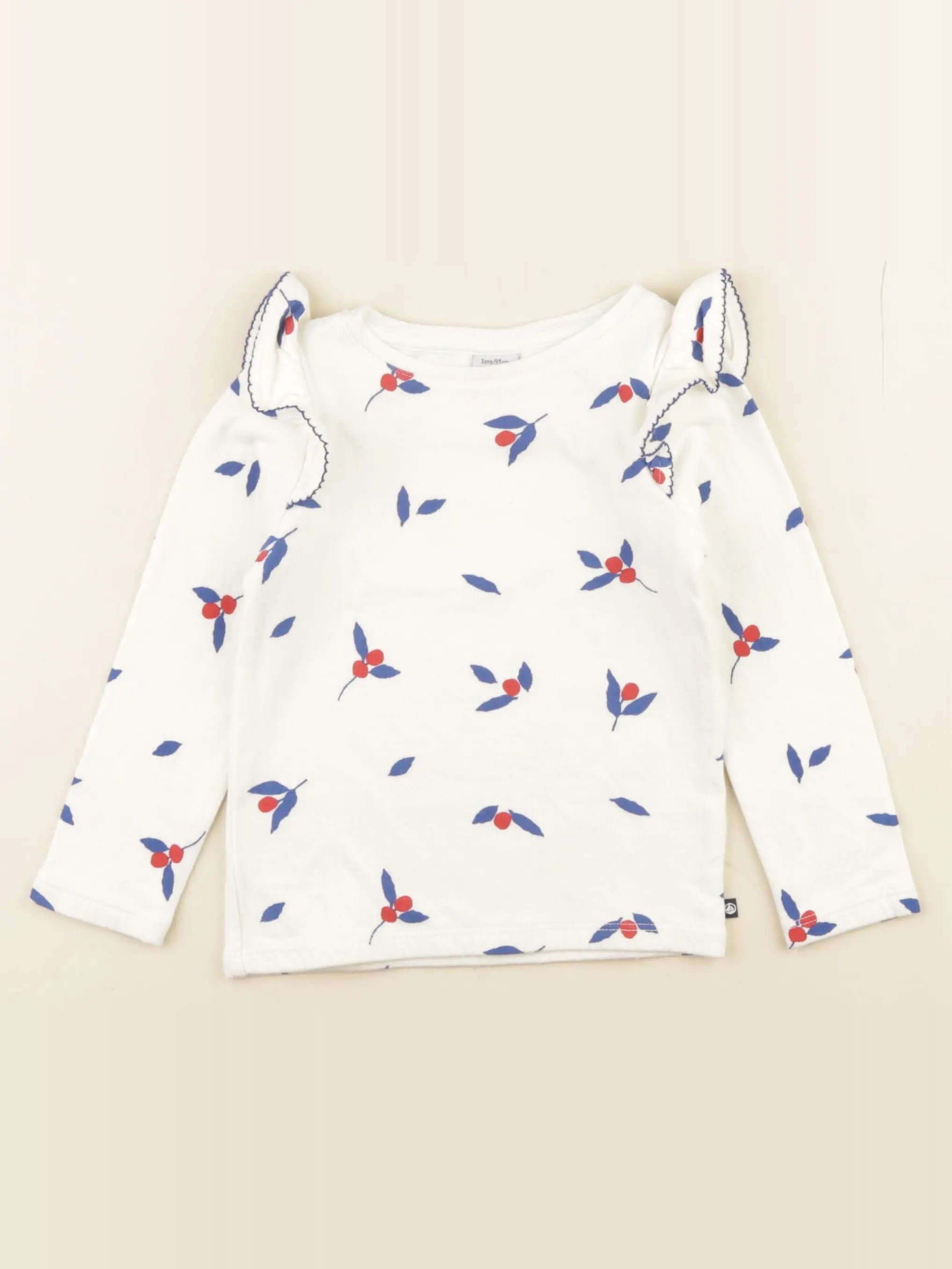 Petit Bateau - tee-shirt blanc - 3 ans