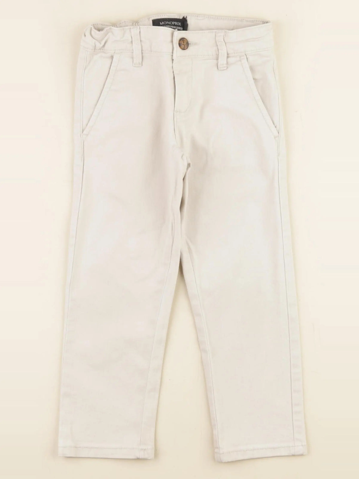 Monoprix - pantalon beige - 3 ans