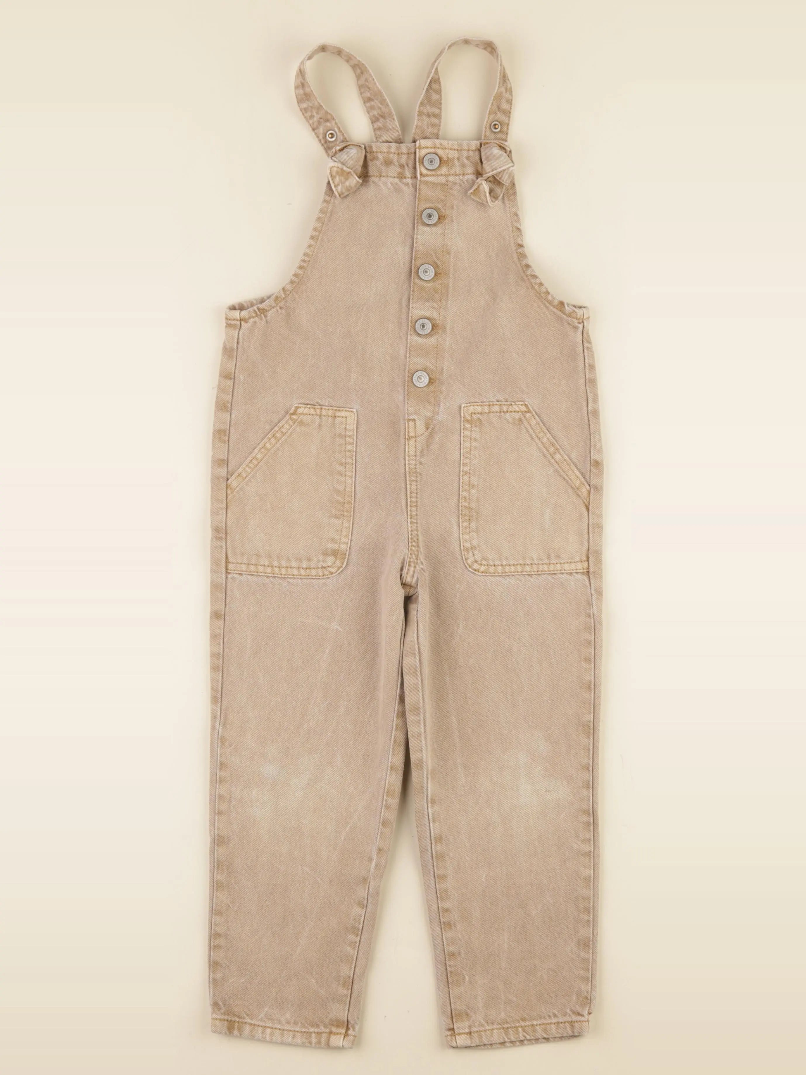 Vertbaudet - salopette beige - 5 ans