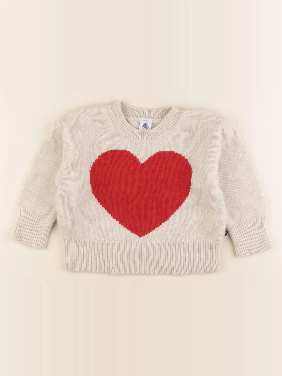 Petit Bateau - pull beige - 3 ans
