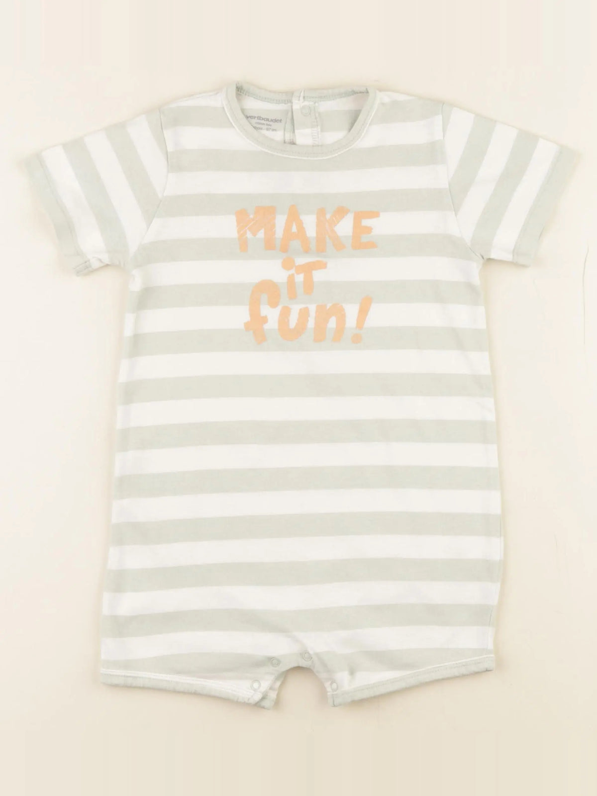 Vertbaudet - pyjama coton vert - 36 mois