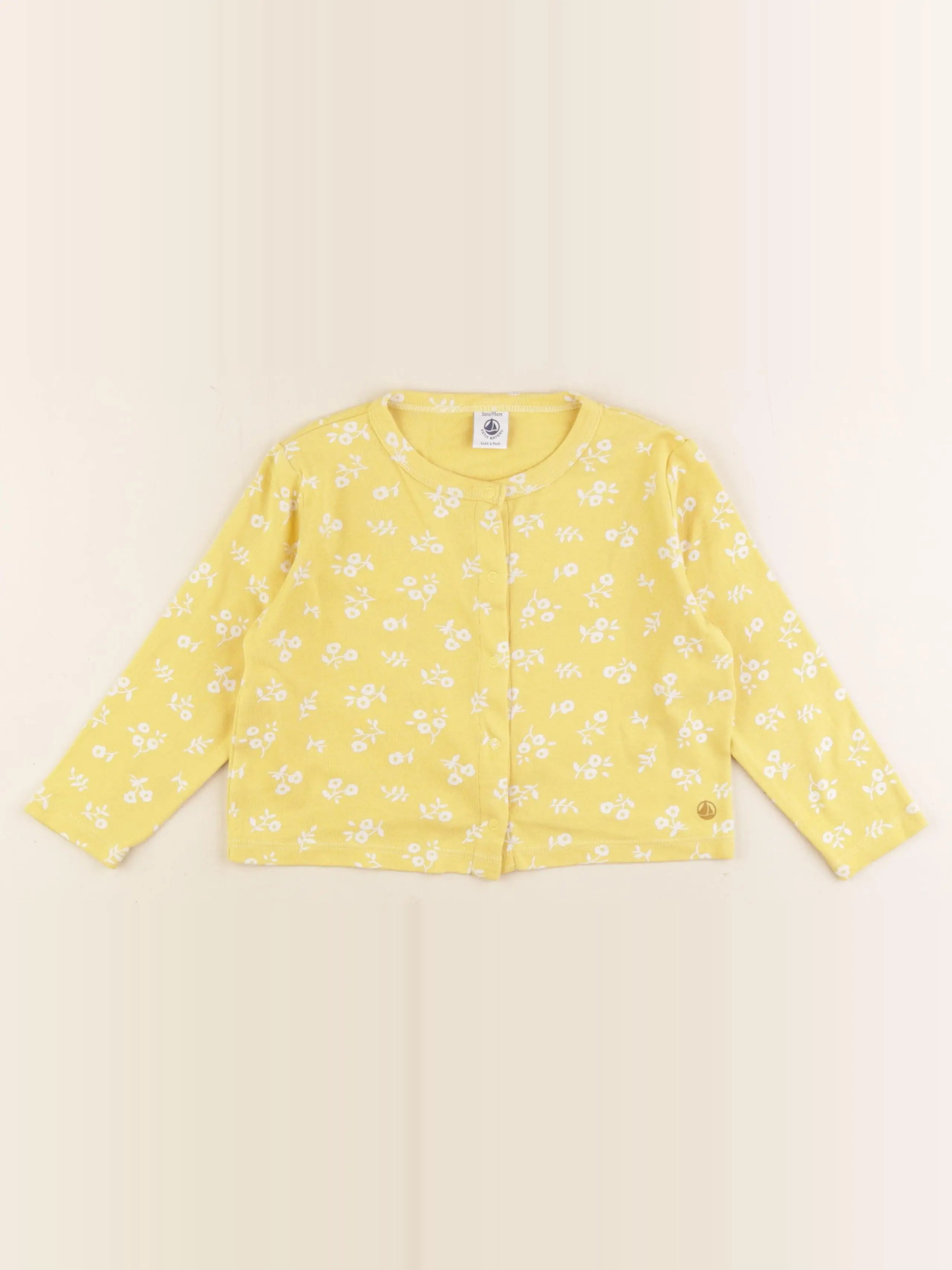 Petit Bateau - tee-shirt jaune - 36 mois