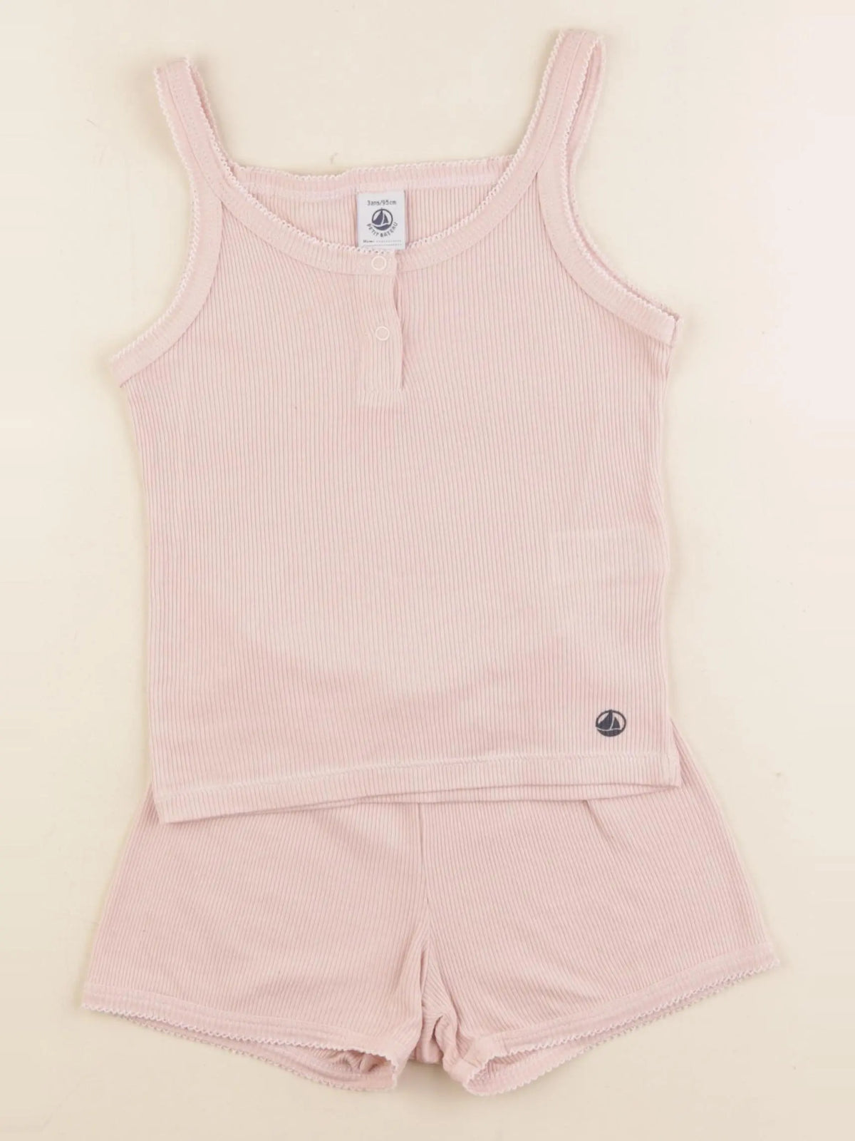 Petit Bateau - pyjama coton rose - 3 ans