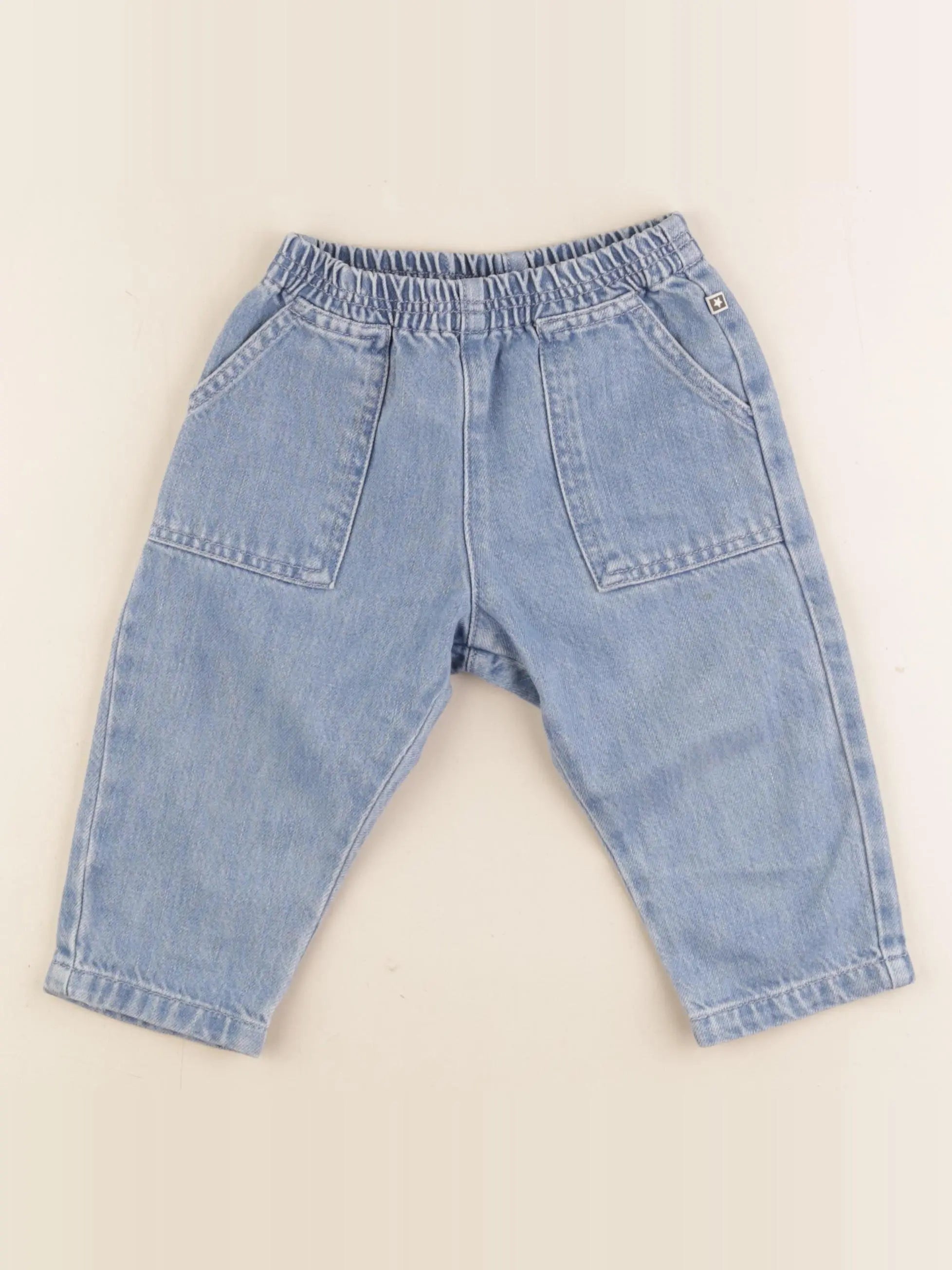 Bonton - pantalon bleu - 2 ans