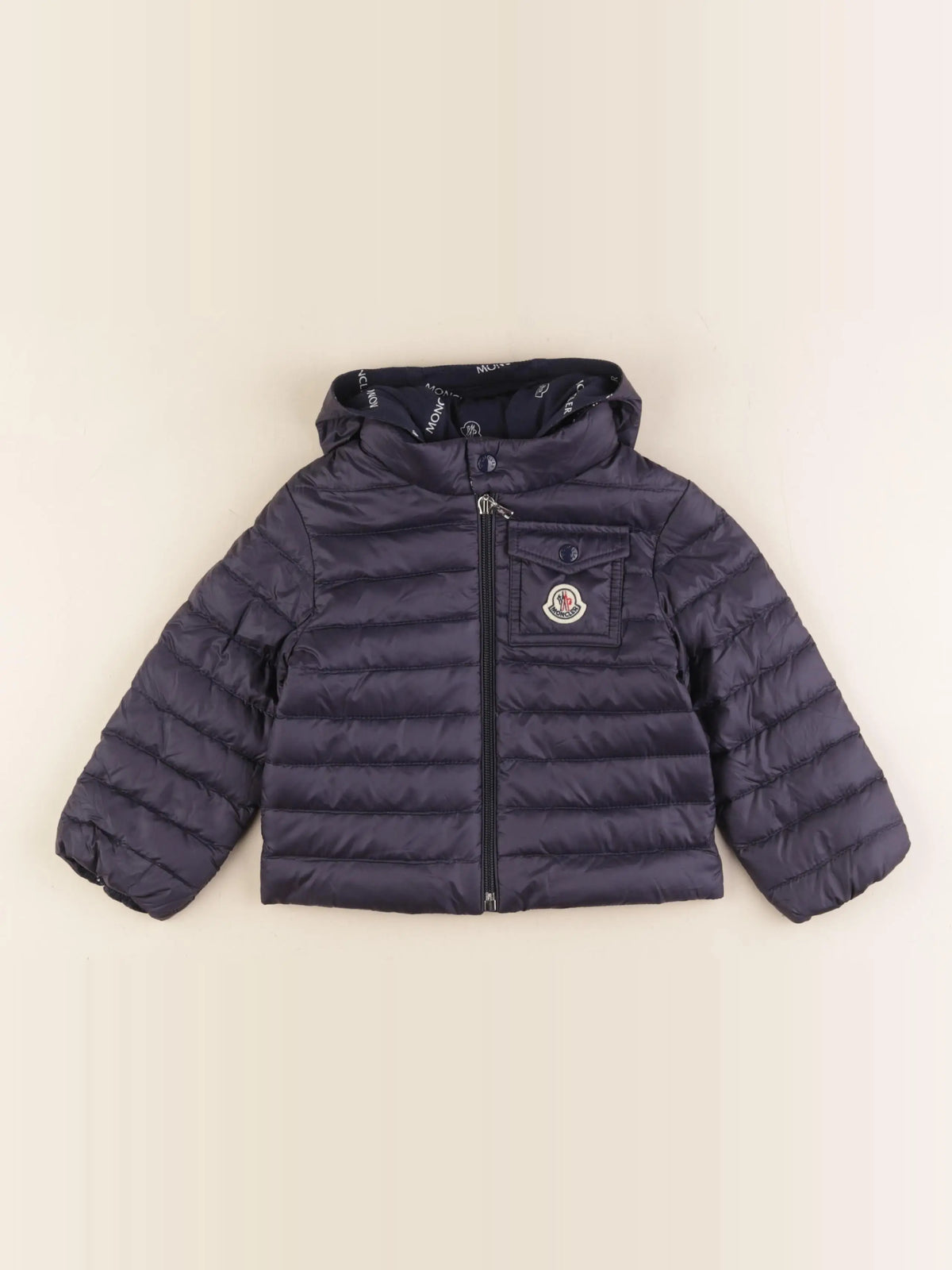 Moncler - doudoune bleu - 18/36 mois