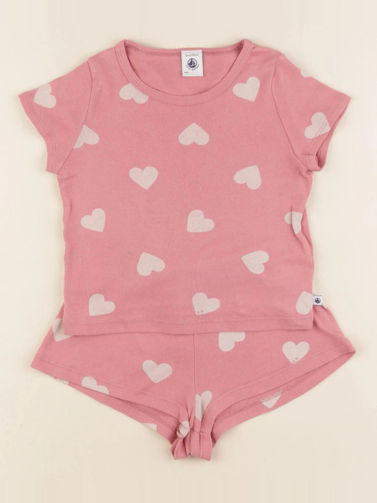 Petit Bateau - pyjama coton rose - 3 ans