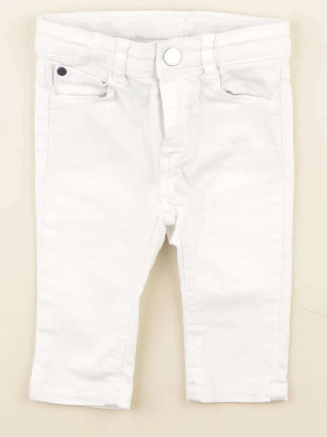 Jacadi - jean blanc - 6 mois