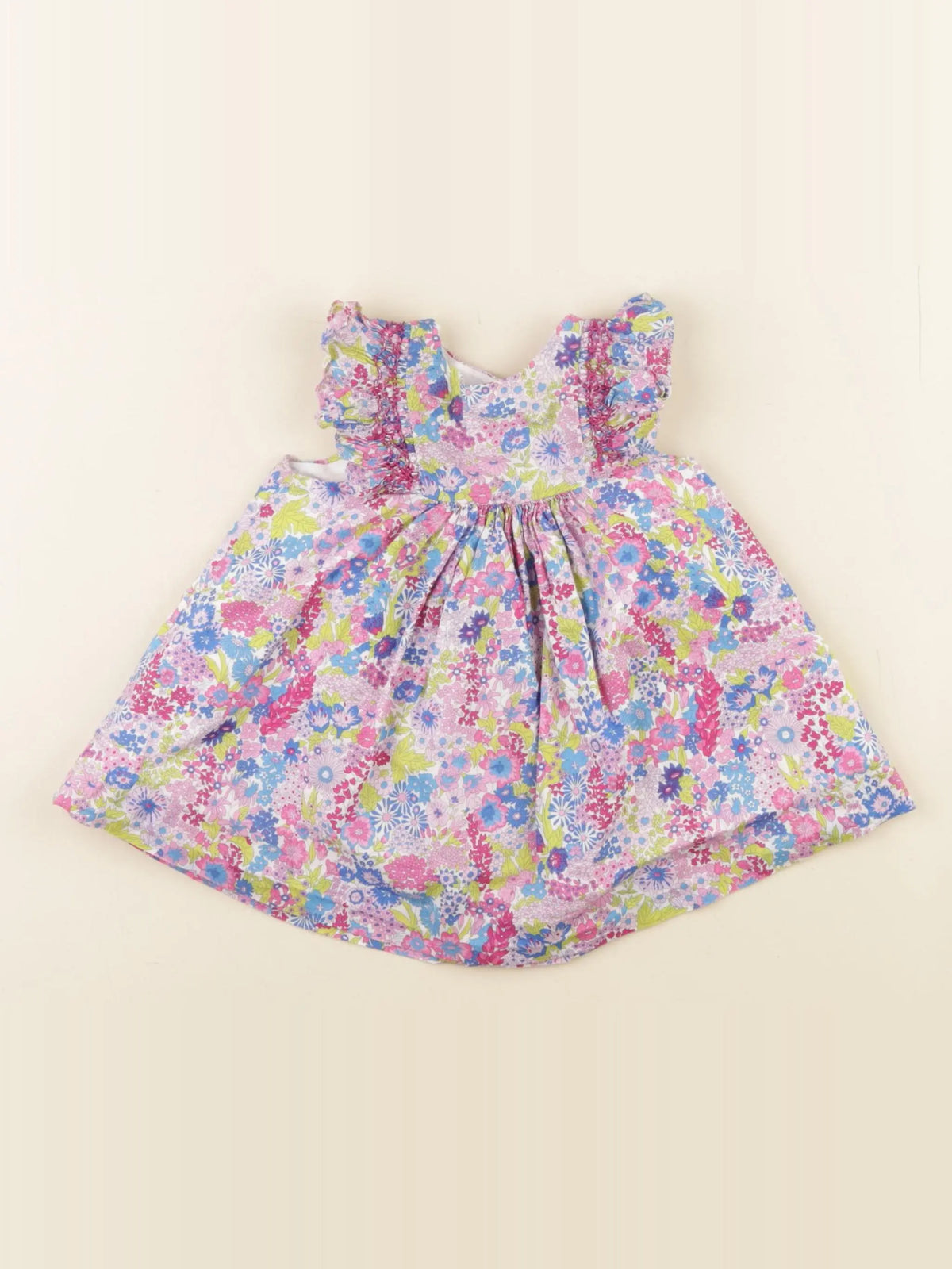 Jacadi - robe liberty multicolore - 6 mois