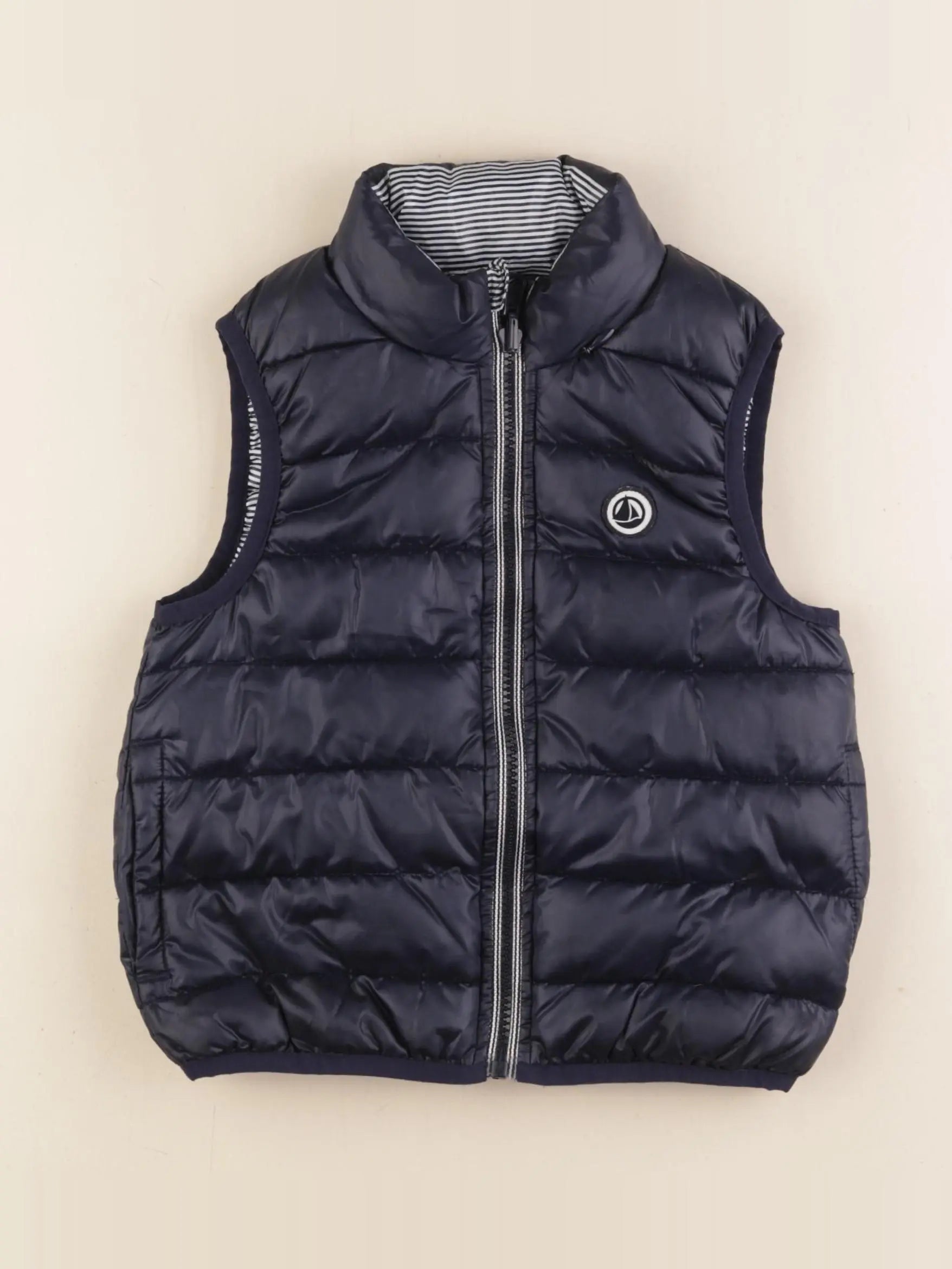 Petit Bateau - doudoune bleu - 36 mois