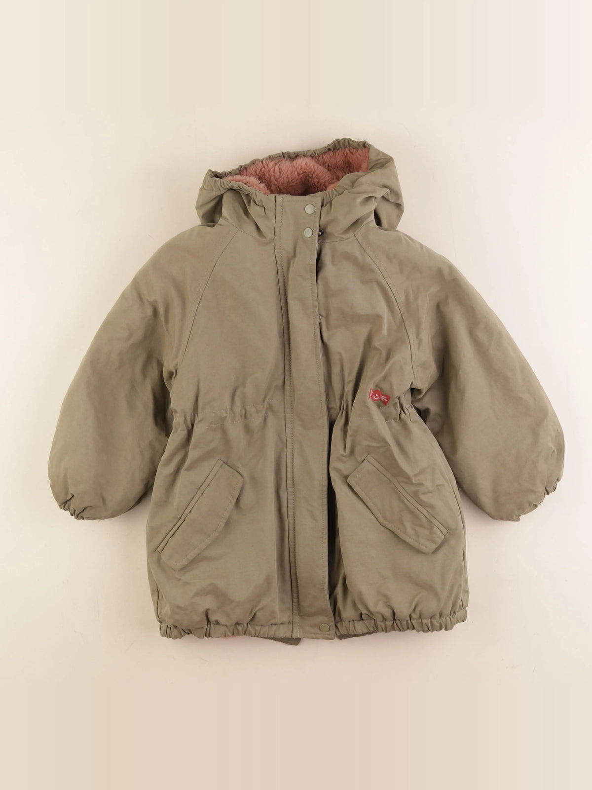 Vertbaudet - manteau vert - 7 ans