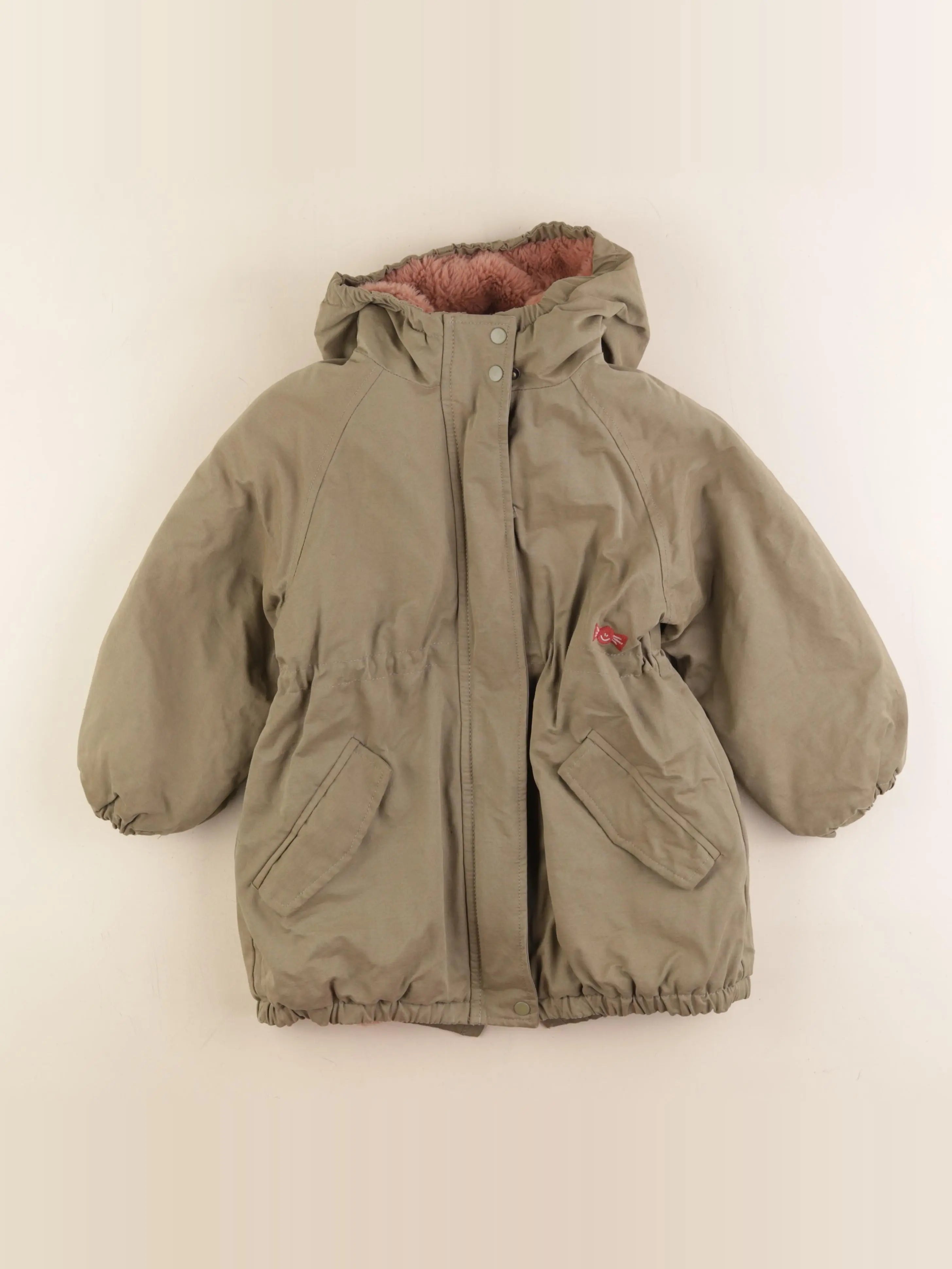 Vertbaudet - manteau vert - 7 ans