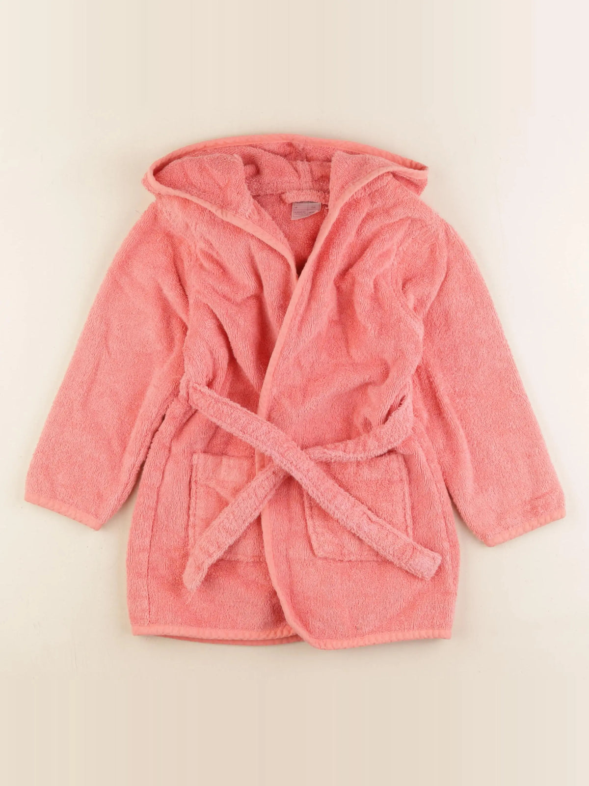 Vertbaudet - peignoir orange - 4 ans