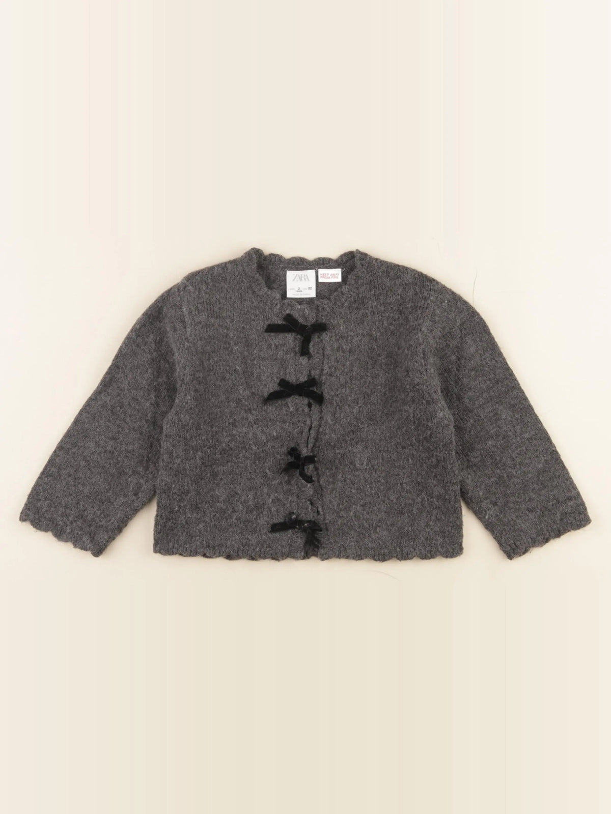 Zara - gilet gris - 2 ans