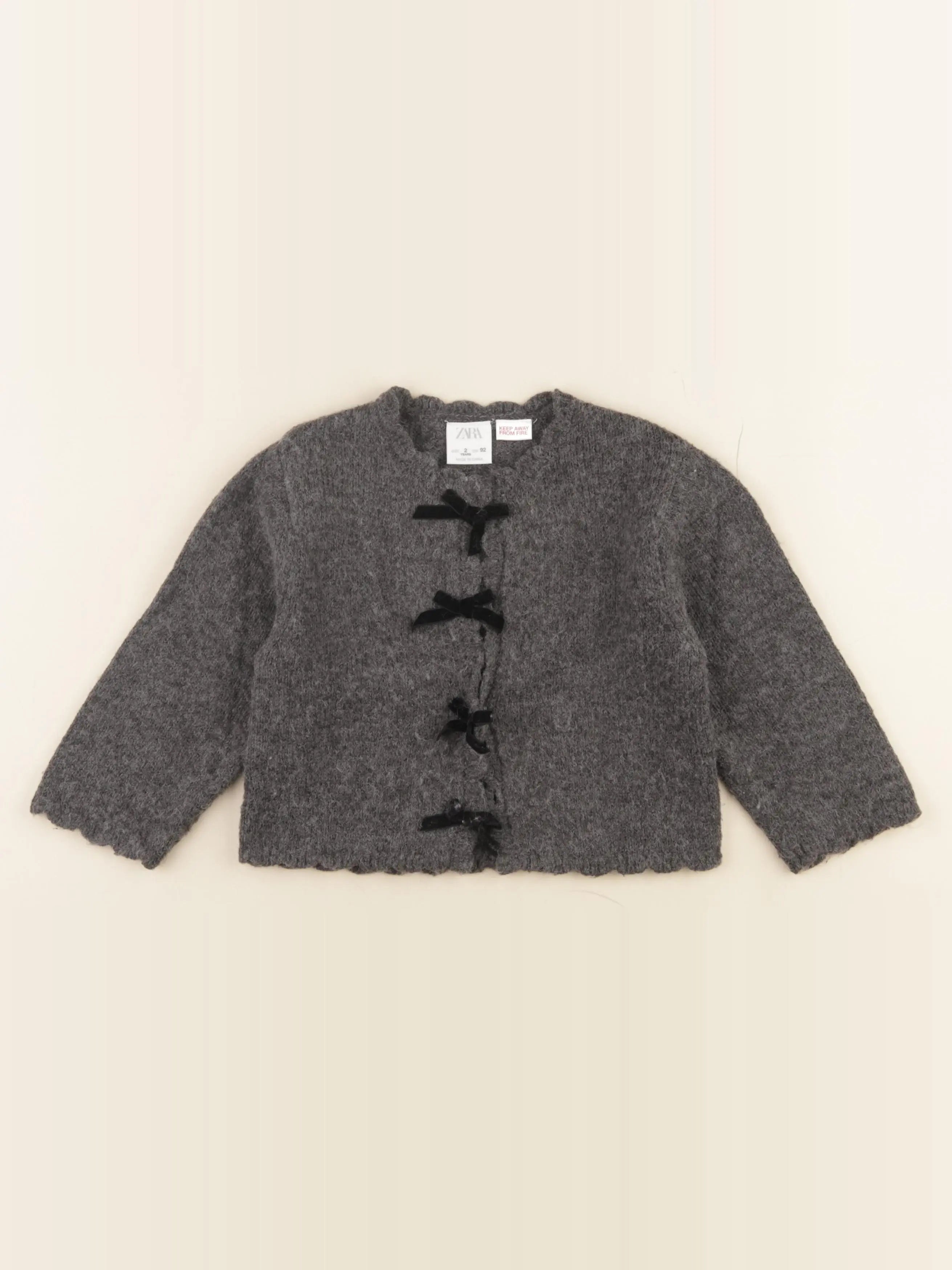 Zara - gilet gris - 2 ans