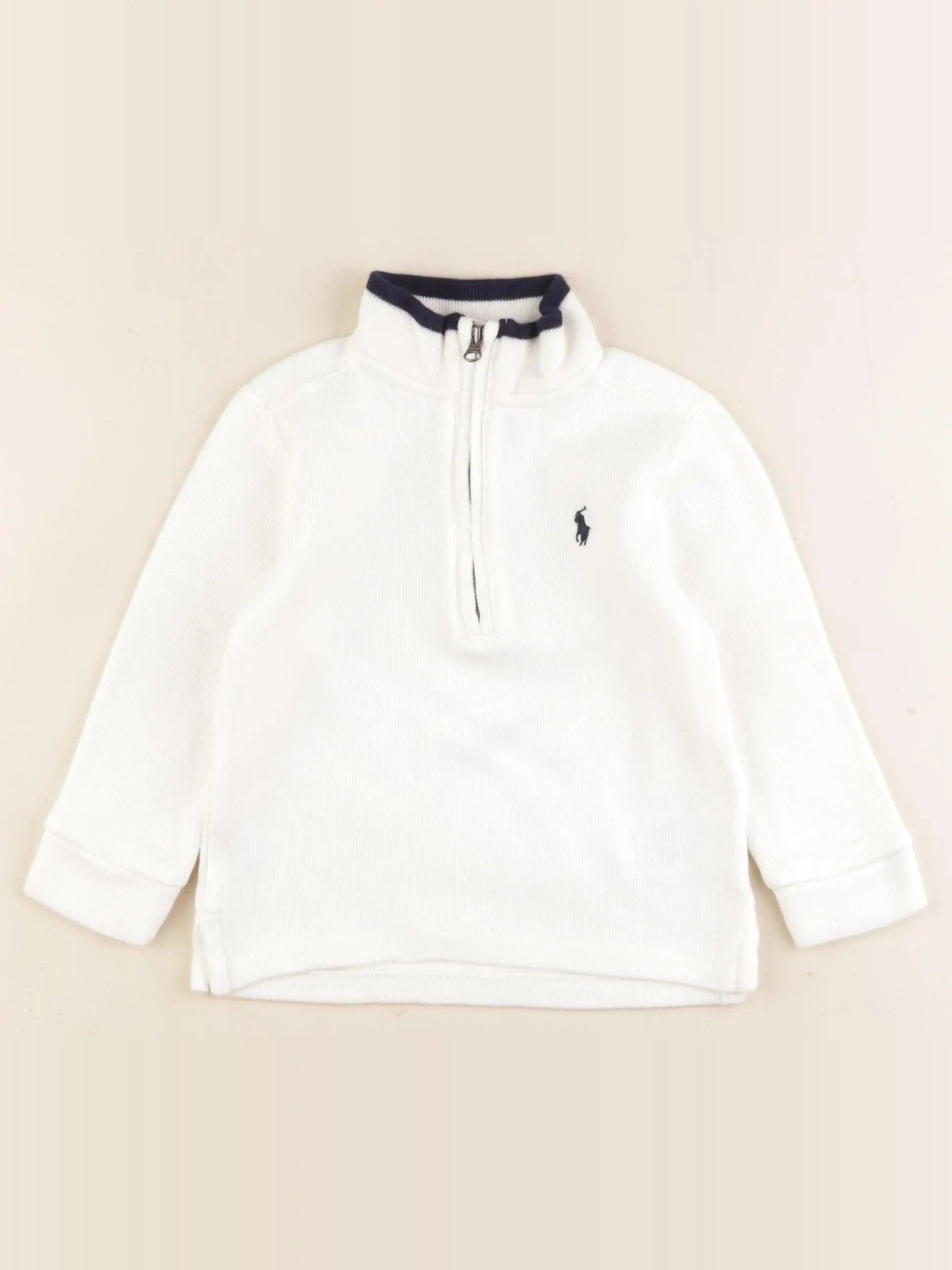 Ralph Lauren - pull blanc - 18 mois