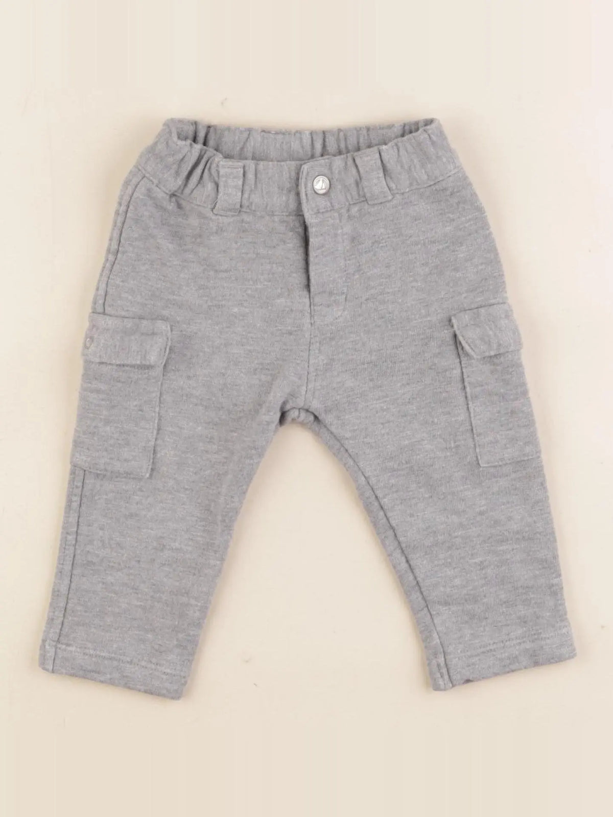 Petit Bateau - legging gris - 6 mois